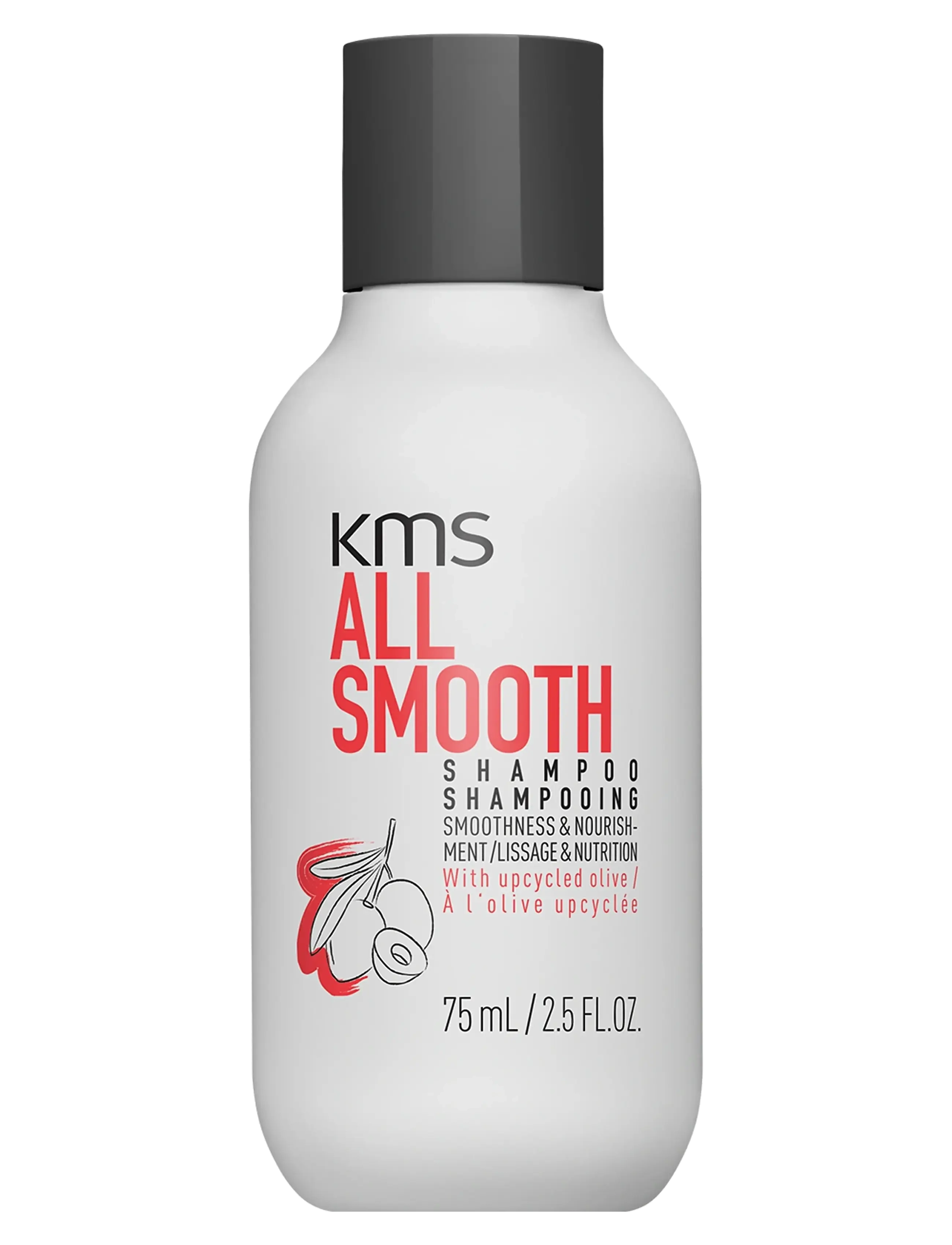 KMS Hair All Smooth Shampoo 75Ml, Shampoo, Nude, Str: 75 ML