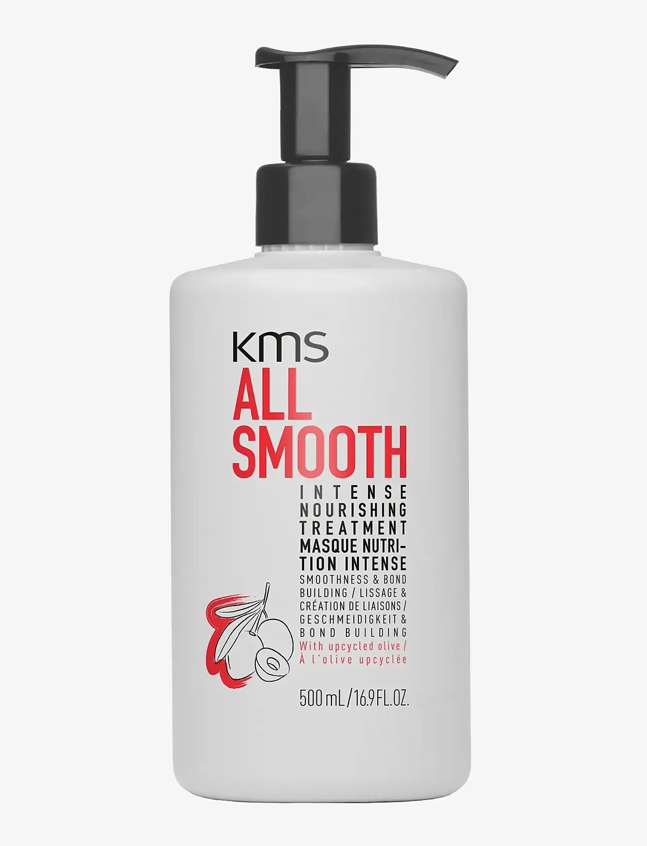 KMS Hair - KMS AllSmooth  Intense Nourishing Treatment 500ml - hårmasker - clear - 0
