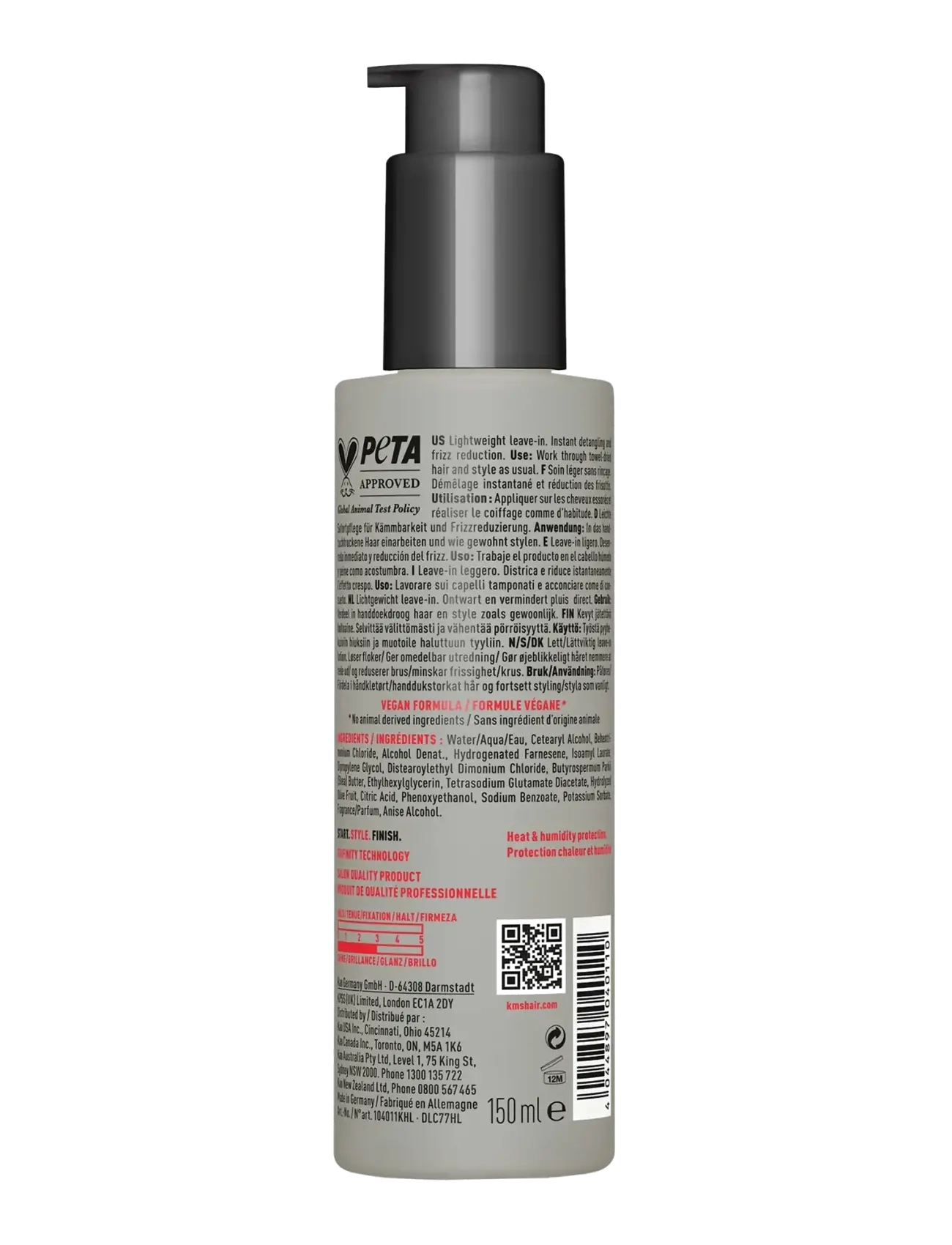 KMS Hair - ALL SMOOTH  Smoothing Lotion 150ml - hårkur - clear - 1