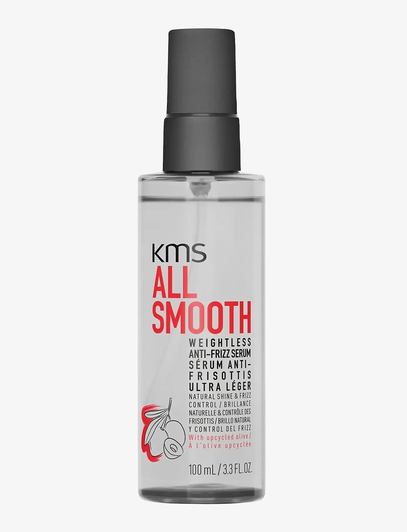KMS Hair - KMS AllSmooth Weightless Anti-Frizz Serum 100ml - hårkur - clear - 0