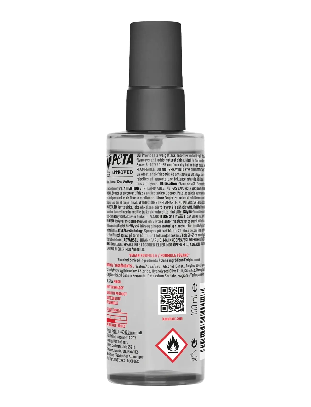 KMS Hair - ALL SMOOTH  Weightless Anti-Frizz Serum 100ml - hårkur - clear - 1