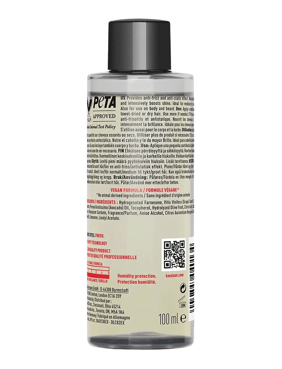 KMS Hair - ALL SMOOTH Intense Nourishing Oil 100ml - hárolíur - clear - 1