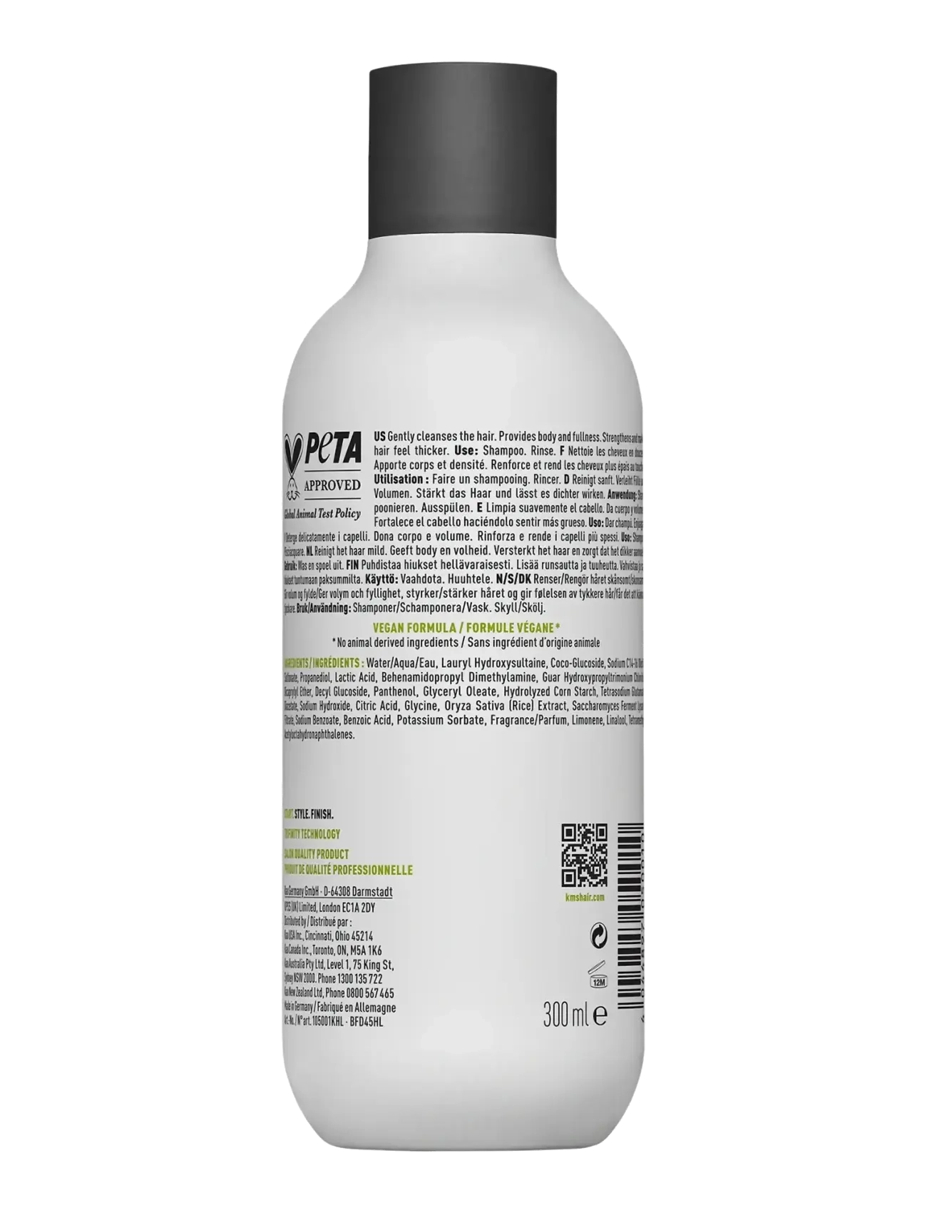 KMS Hair - ADD VOLUME Shampoo 300ml - shampoo - clear - 1