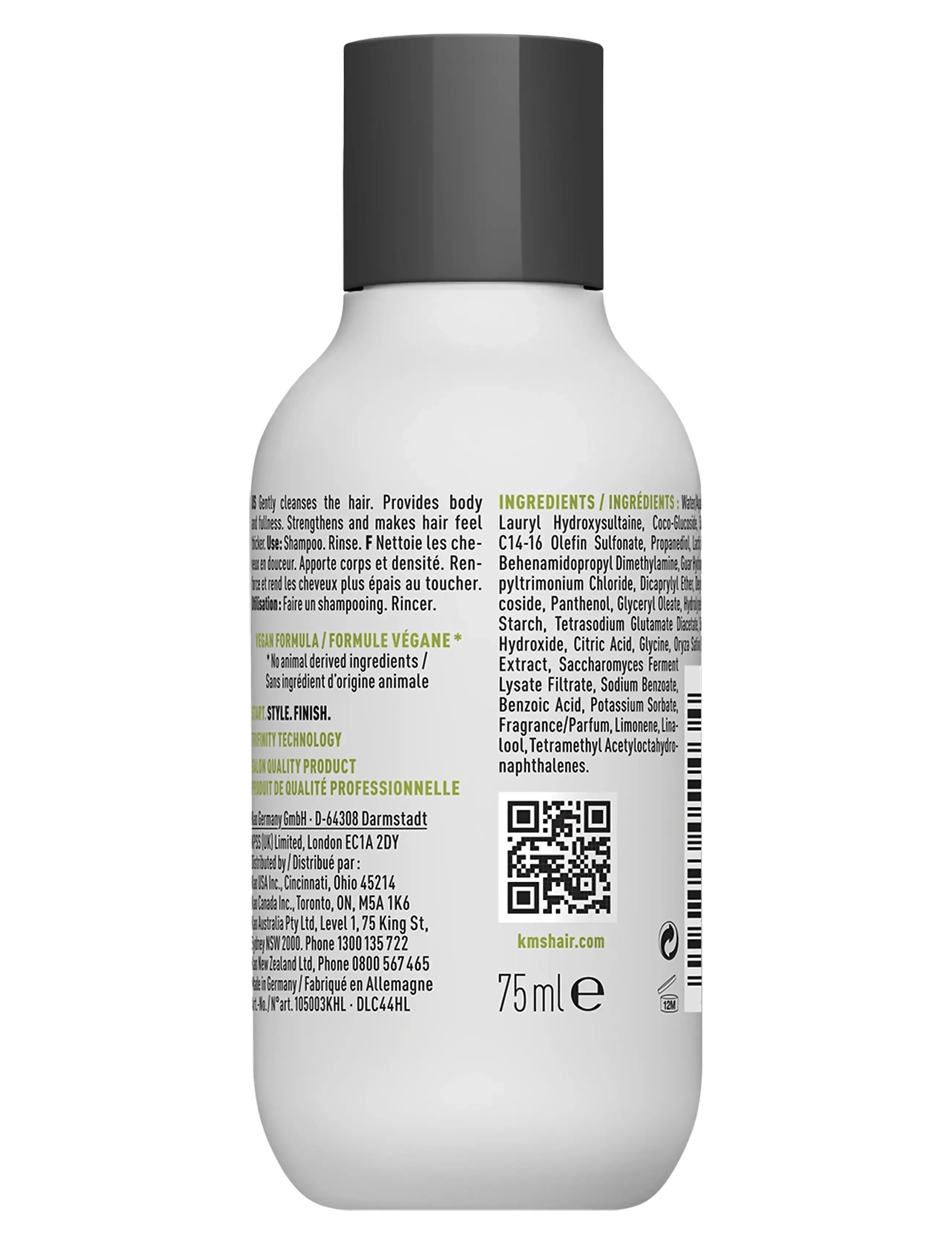 KMS Hair - ADD VOLUME Shampoo 75ml - laveste priser - clear - 1