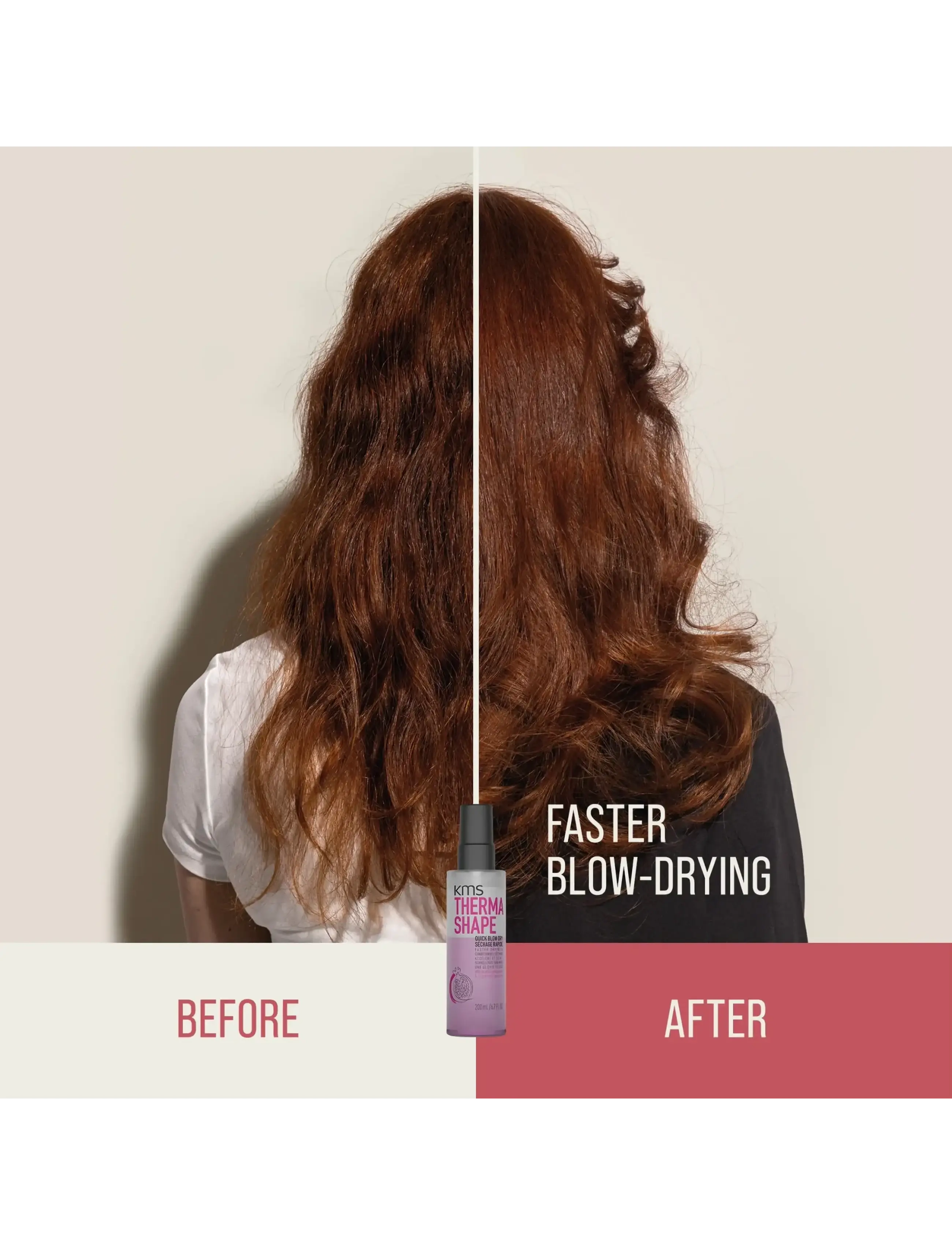 KMS Hair - Thermashape Quick Blow Dry - varmebeskyttelse - clear - 3