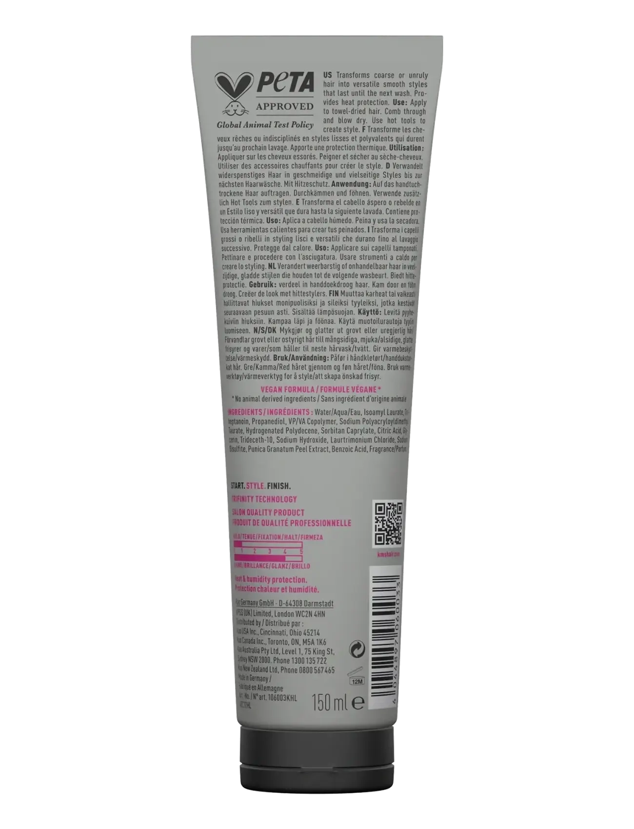 KMS Hair - Thermashape Straightening Creme - cream - clear - 2