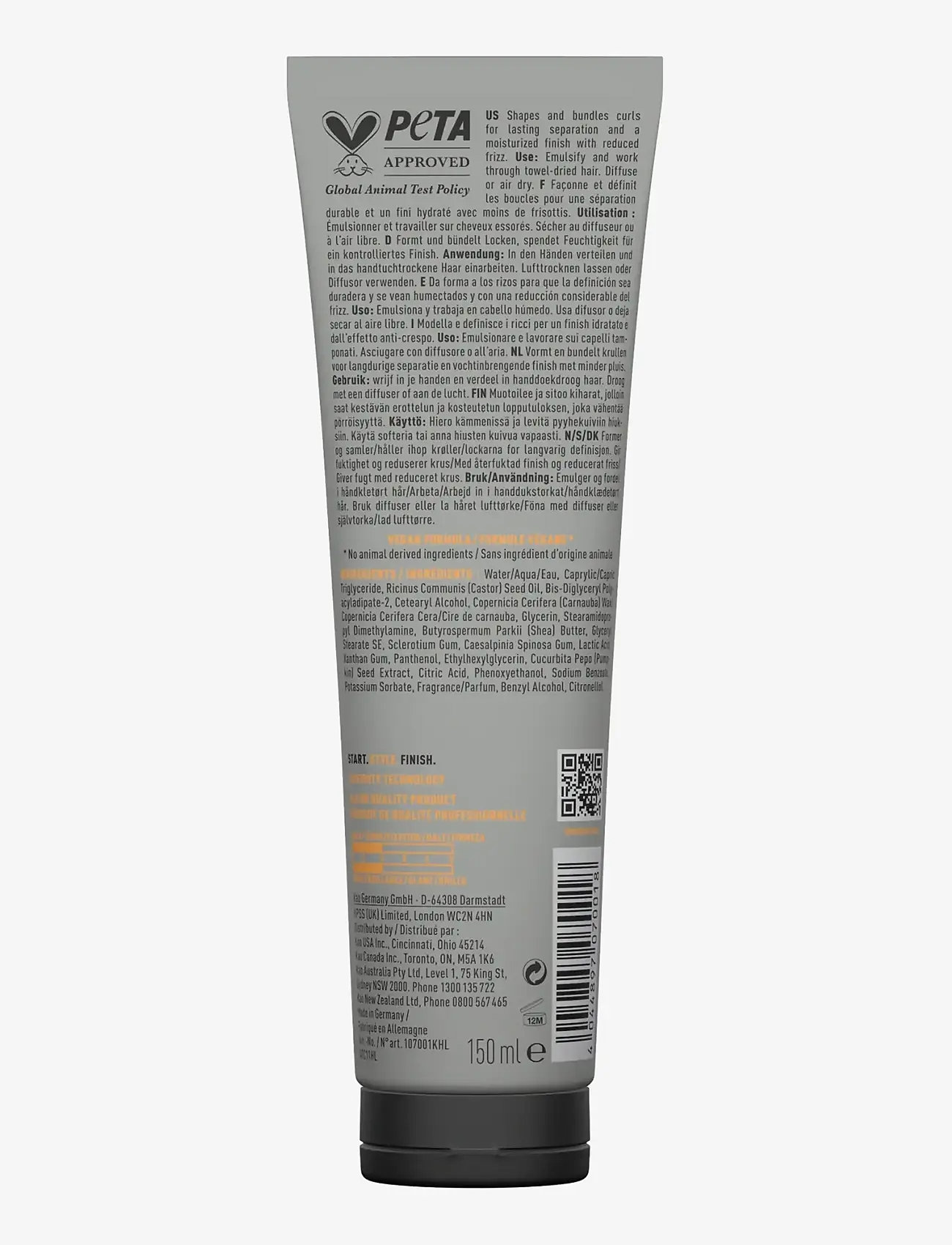 KMS Hair - Curlup Control Creme - cream - clear - 2