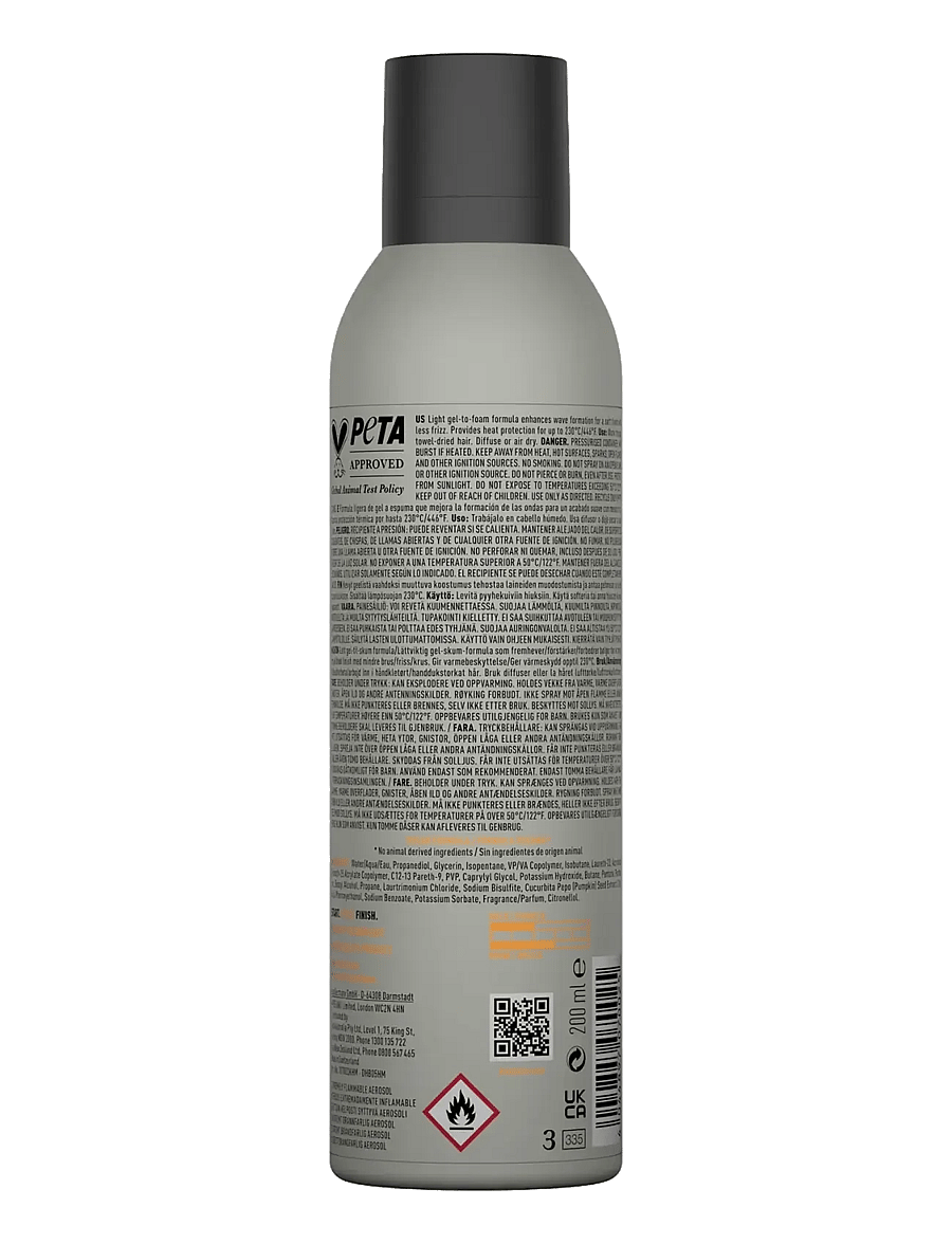 KMS Hair - Curlup Wave Foam - hårmousse - clear - 2