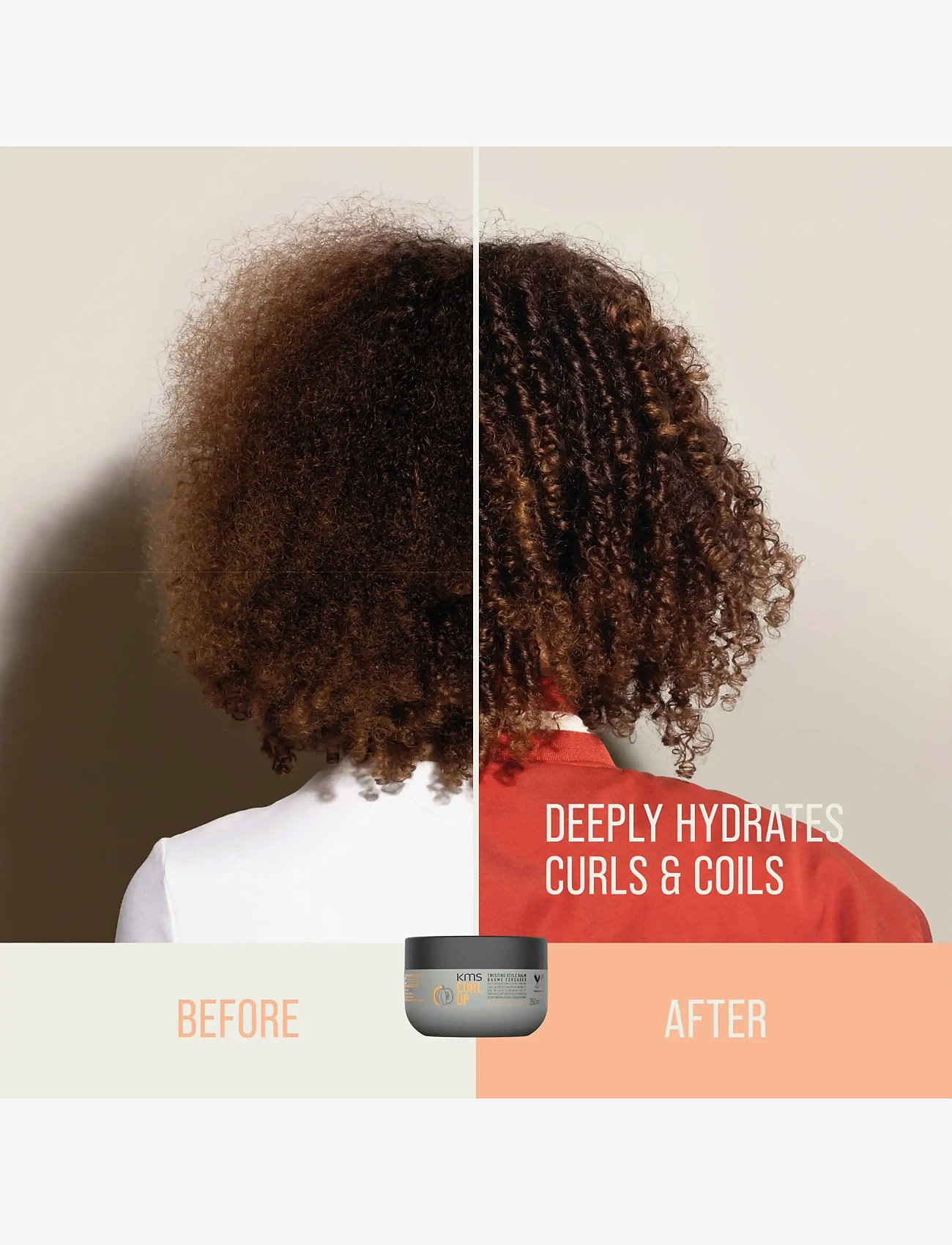 KMS Hair - Curlup Twisting Style Balm - cream - clear - 3