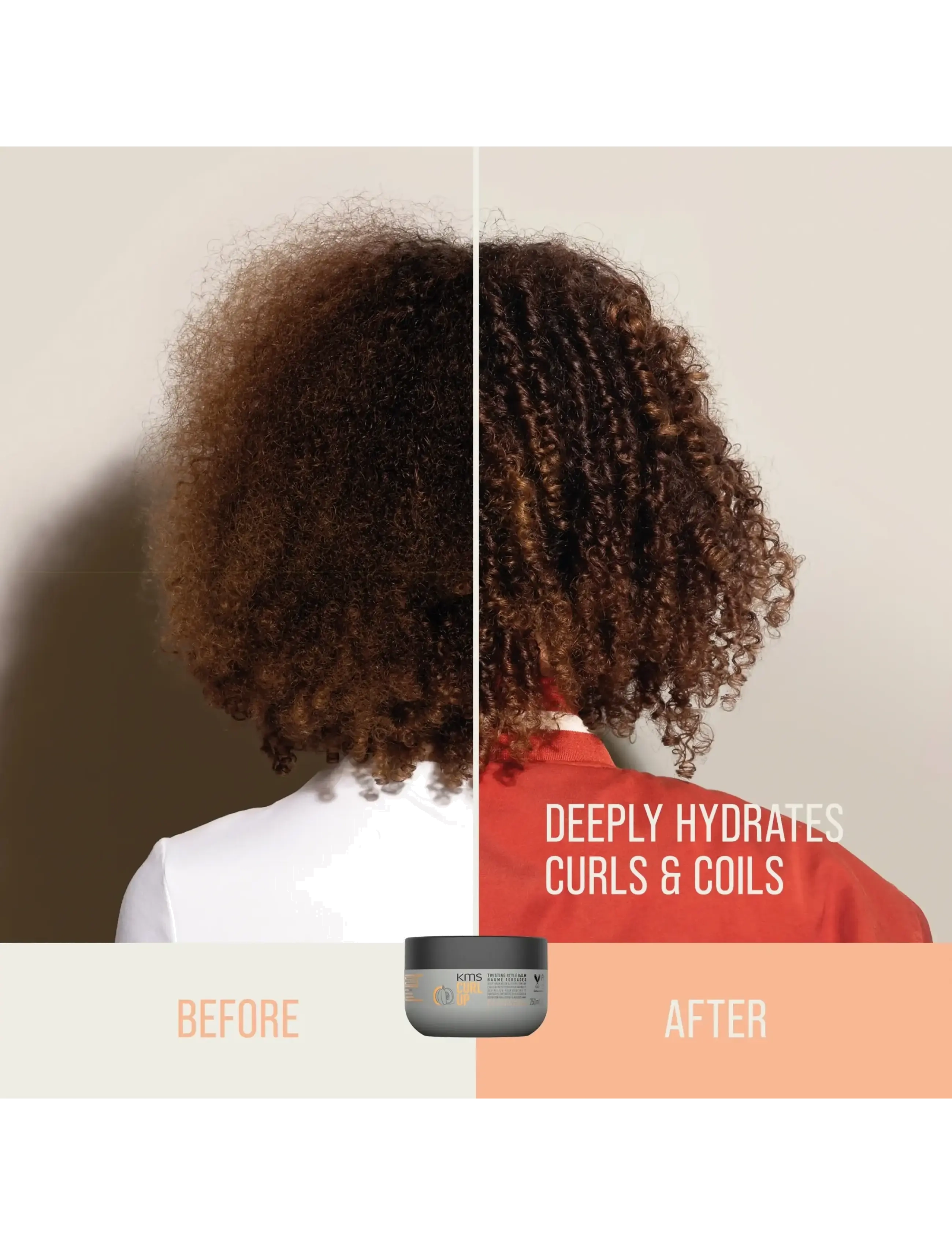 KMS Hair - Curlup Twisting Style Balm - hiusvoiteet - clear - 3