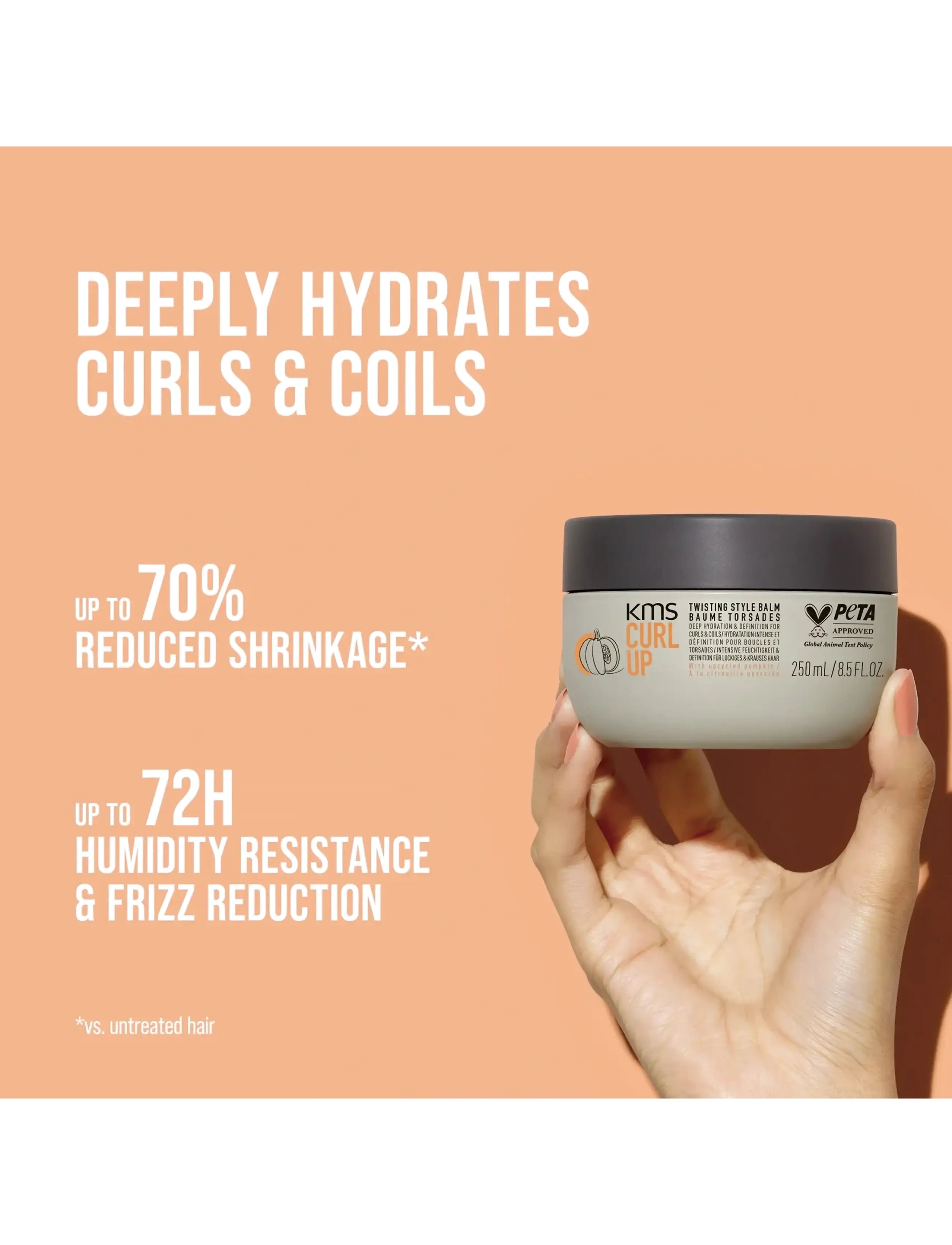KMS Hair - Curlup Twisting Style Balm - hiusvoiteet - clear - 5