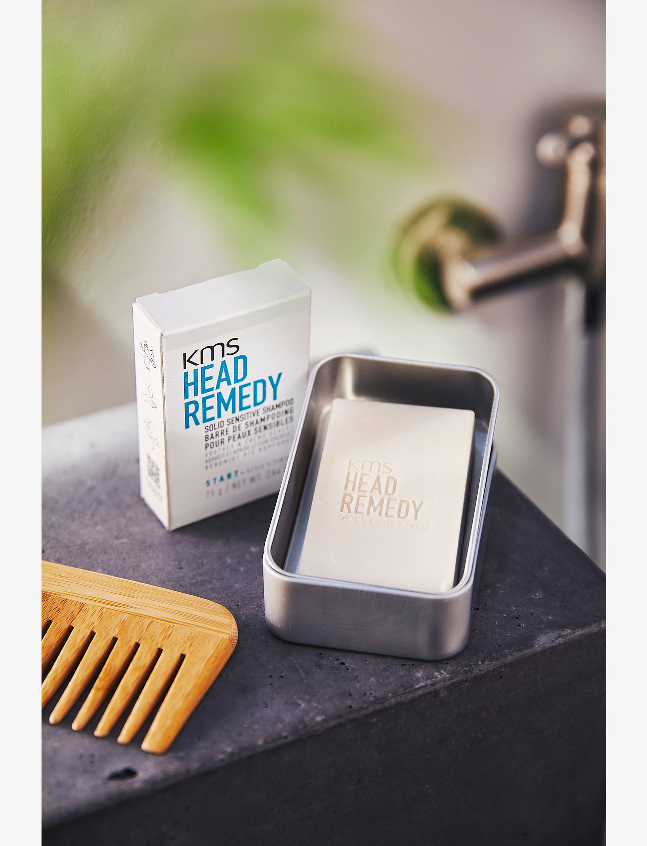 KMS Hair - KMS HeadRemedy Solid Sensitive Shampoo 75g - no colour - 4