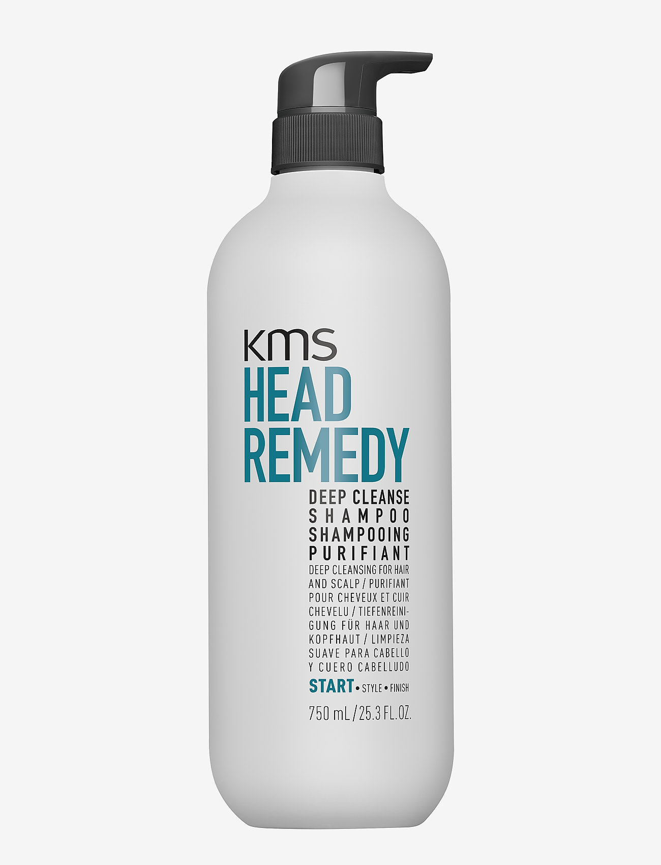 KMS Hair - HEAD REMEDY Deep Cleanse Shampoo 750ml - hårpleje - clear - 1