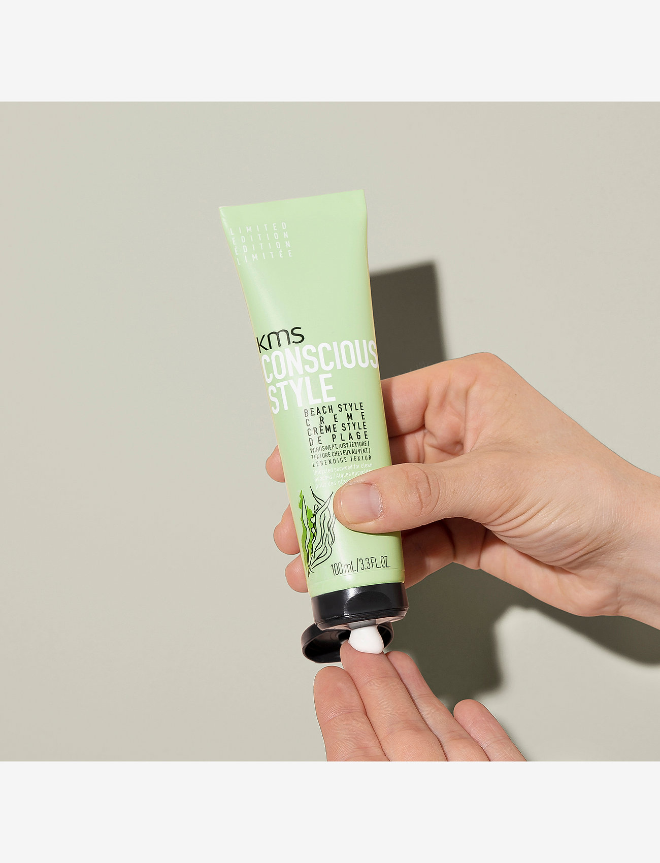 KMS Hair - KMS ConciousStyle Beach Style Creme 100ml - cream - clear - 2