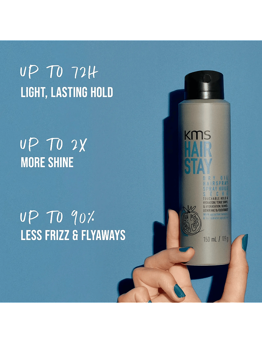 KMS Hair - HAIR STAY Dry Oil Hairspray 75ml - muotoilu - clear - 3
