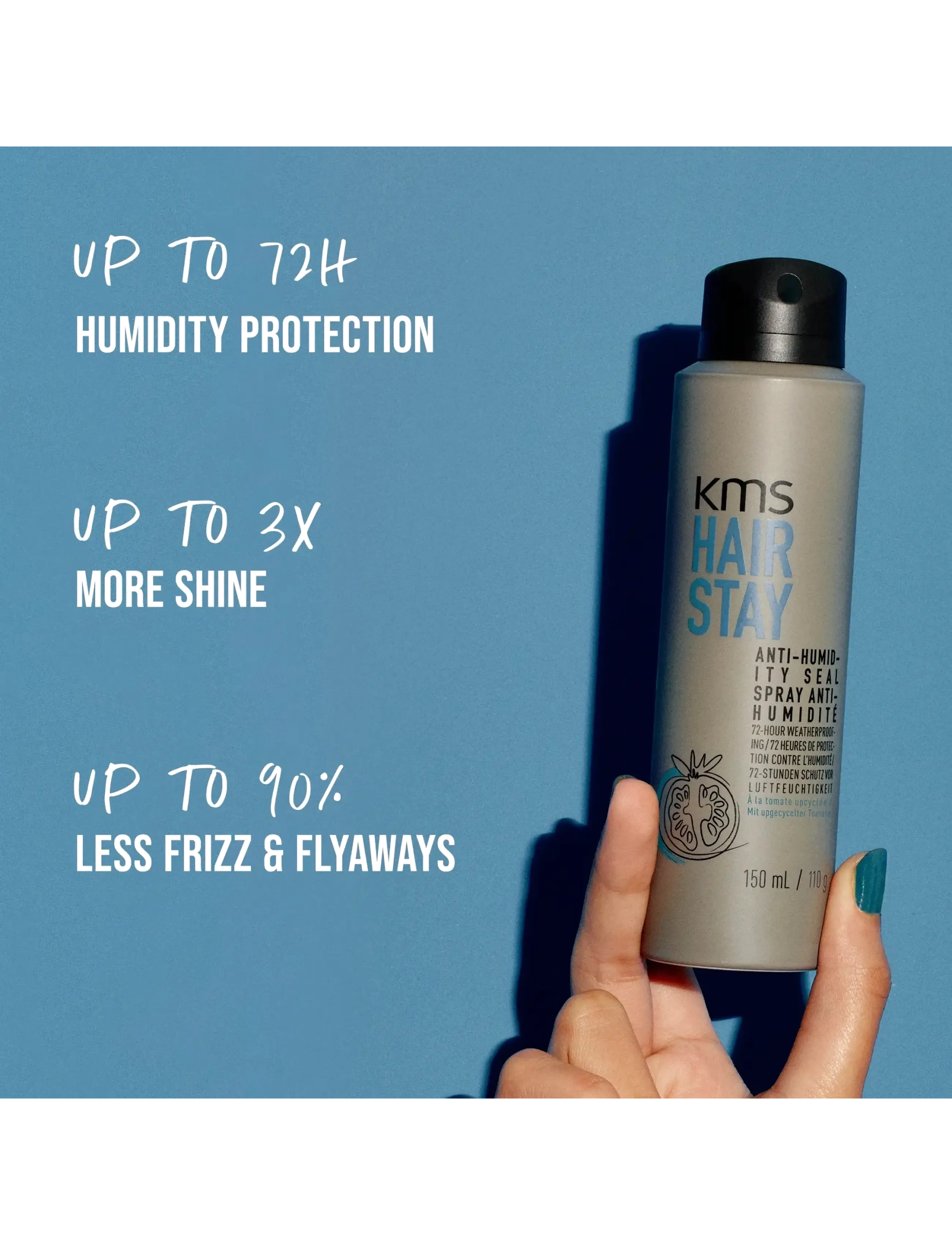 KMS Hair - HAIR STAY Anti-Humidity Seal - hårspray - clear - 3