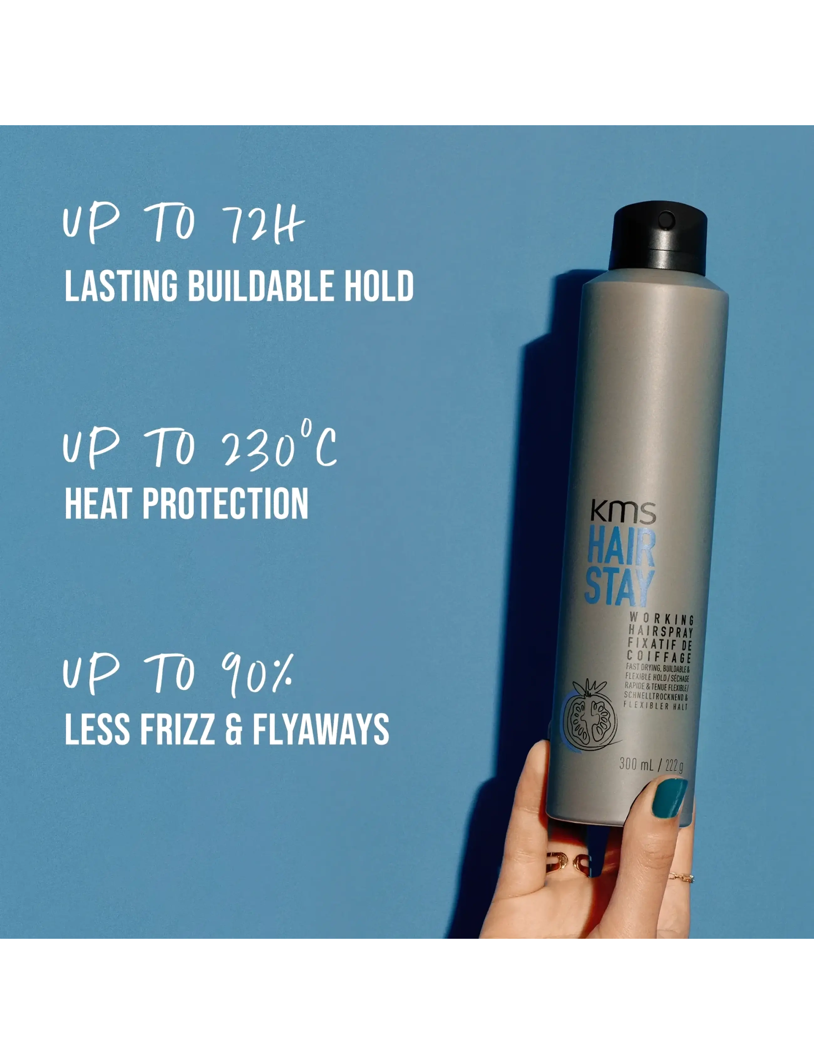 KMS Hair - HAIR STAY Working Hairspray  - hairsprays - clear - 4