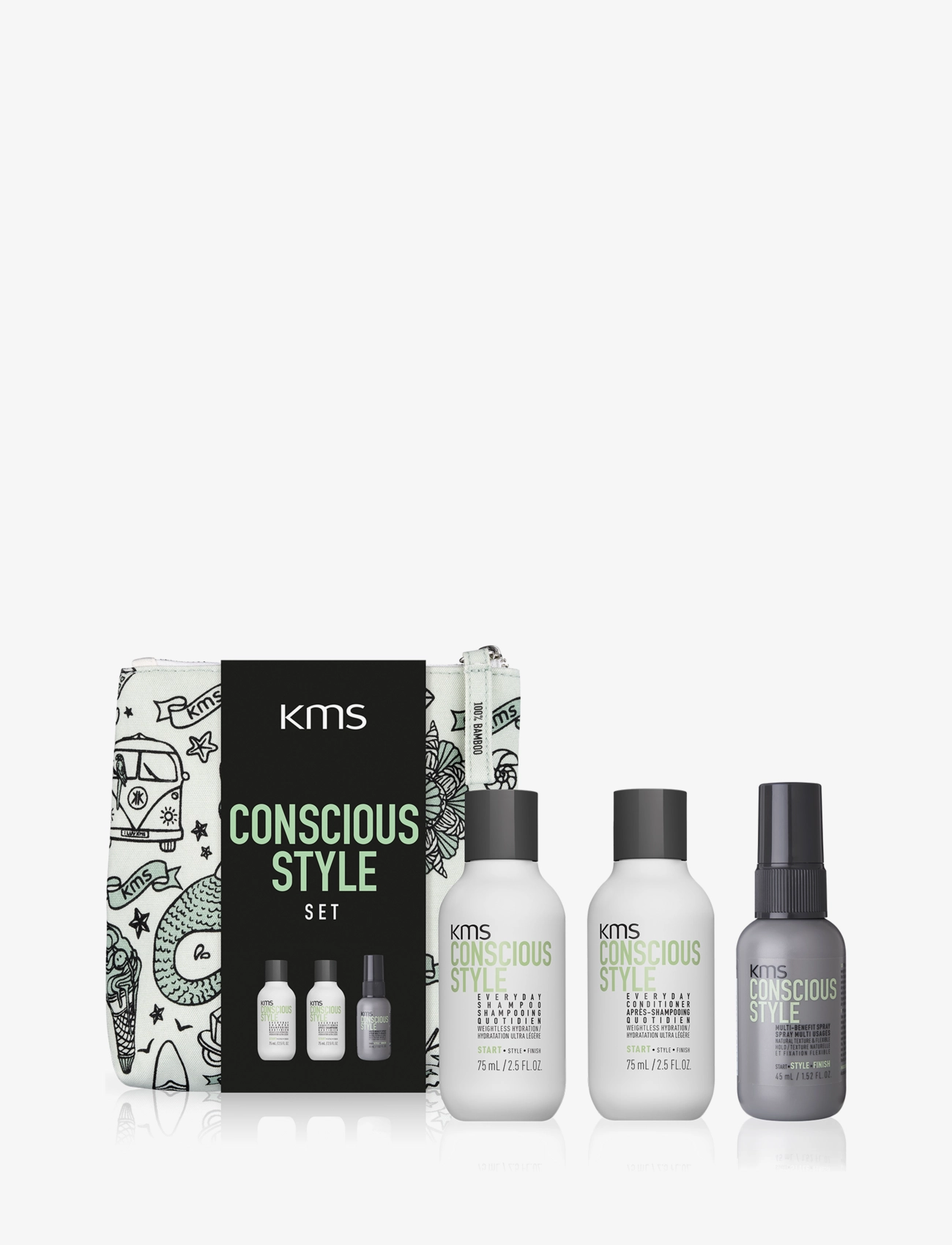 KMS Hair Kms Conscious Style Travel Set, Hair Sæt, Nude, Str: ONE SIZE