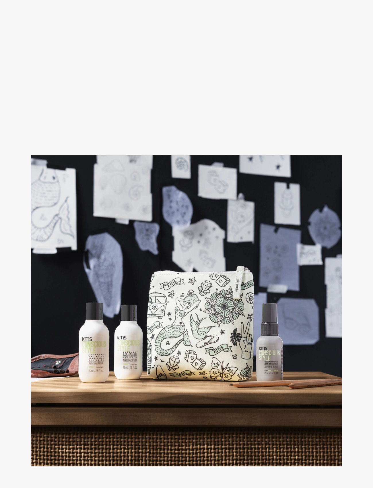 KMS Hair - KMS Conscious Style Travel Set - hiustenhoitosetit - clear - 5