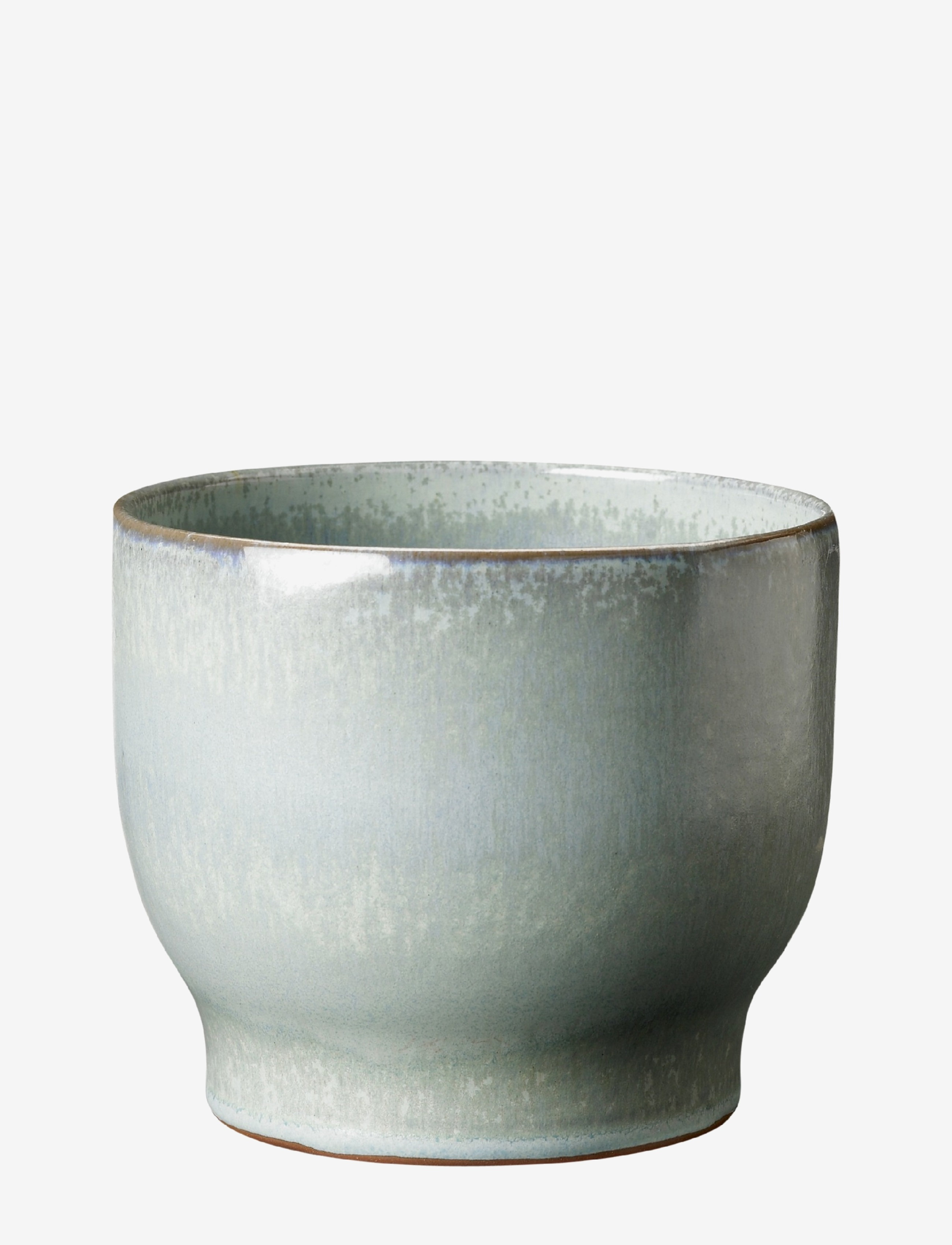 Knabstrup Keramik Urtepotteskjuler, Flower Pots, Grøn, Str: H13CM