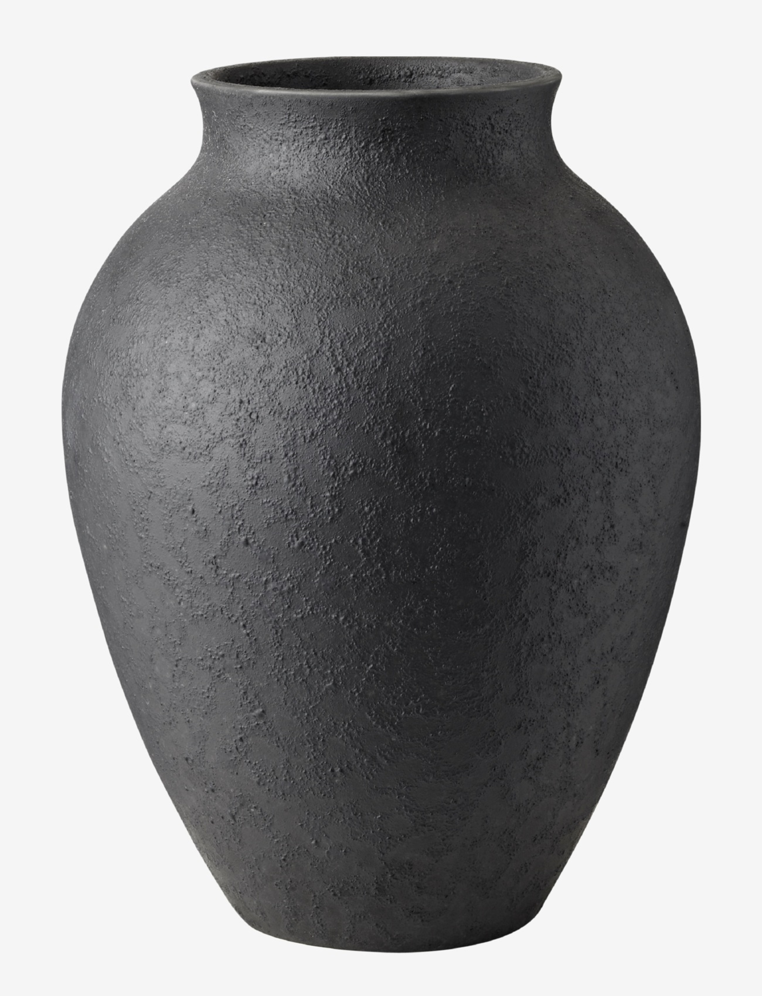 Knabstrup Keramik Knabstrup Vase, Lille vase, Sort, Str: H27CM