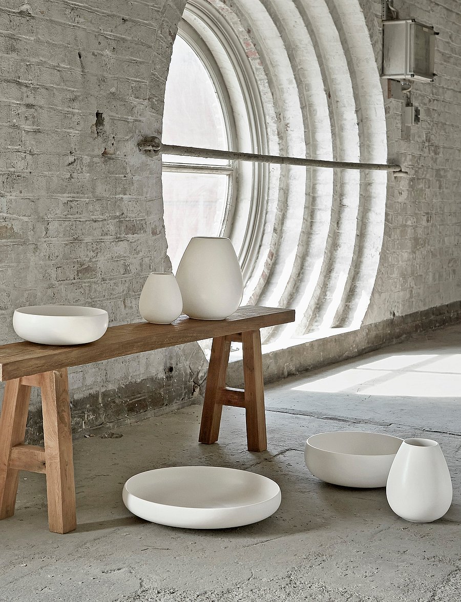 Knabstrup Keramik - Earth vase - madalaimad hinnad - chalk white - 1