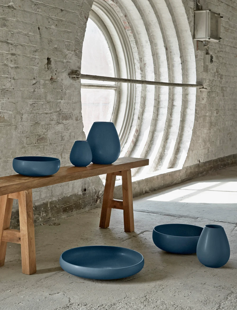 Knabstrup Keramik - Earth bowl - osta hinna alusel - dusty blue - 1