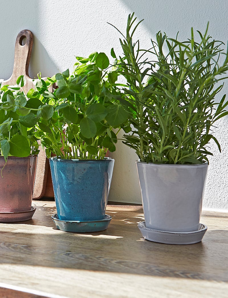 Knabstrup Keramik - Knabstrup odlingskruka Ø 10.5 cm dusty blue - madalaimad hinnad - dusty blue - 1