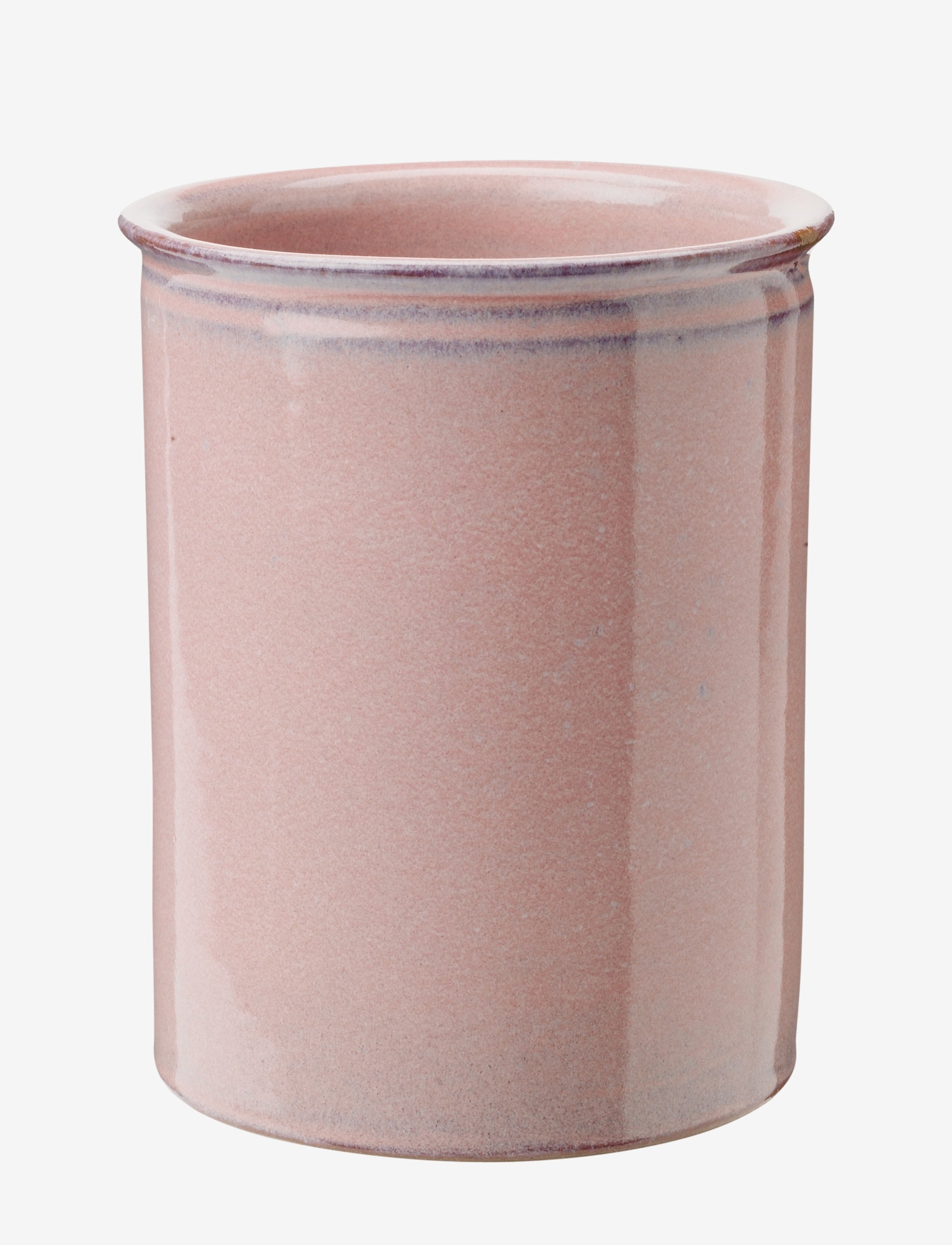 Knabstrup Keramik Redskabsholder, Cylindervase, Pink, Str: H14CM