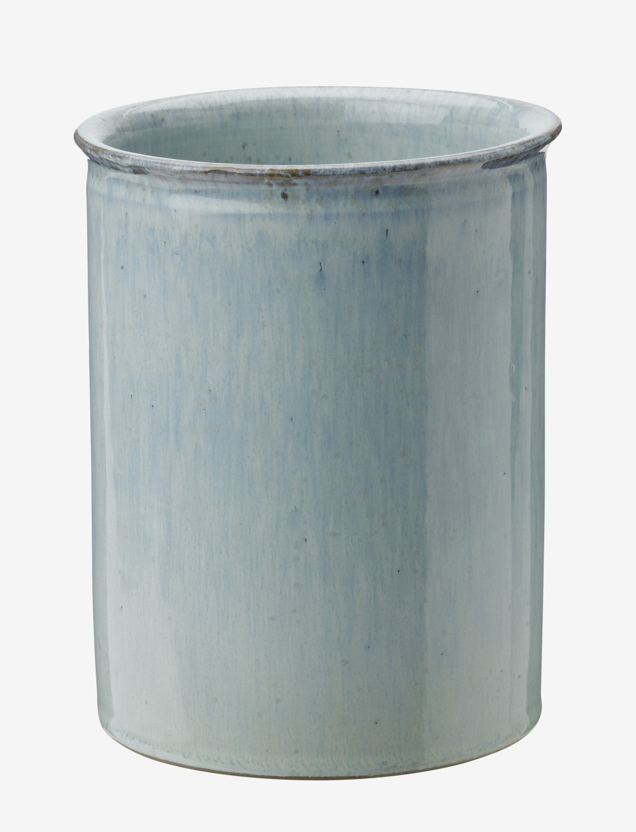Knabstrup Keramik - Knabstrup redskapshållare Ø 12.5 cm mint - zylindervasen - soft mint - 0