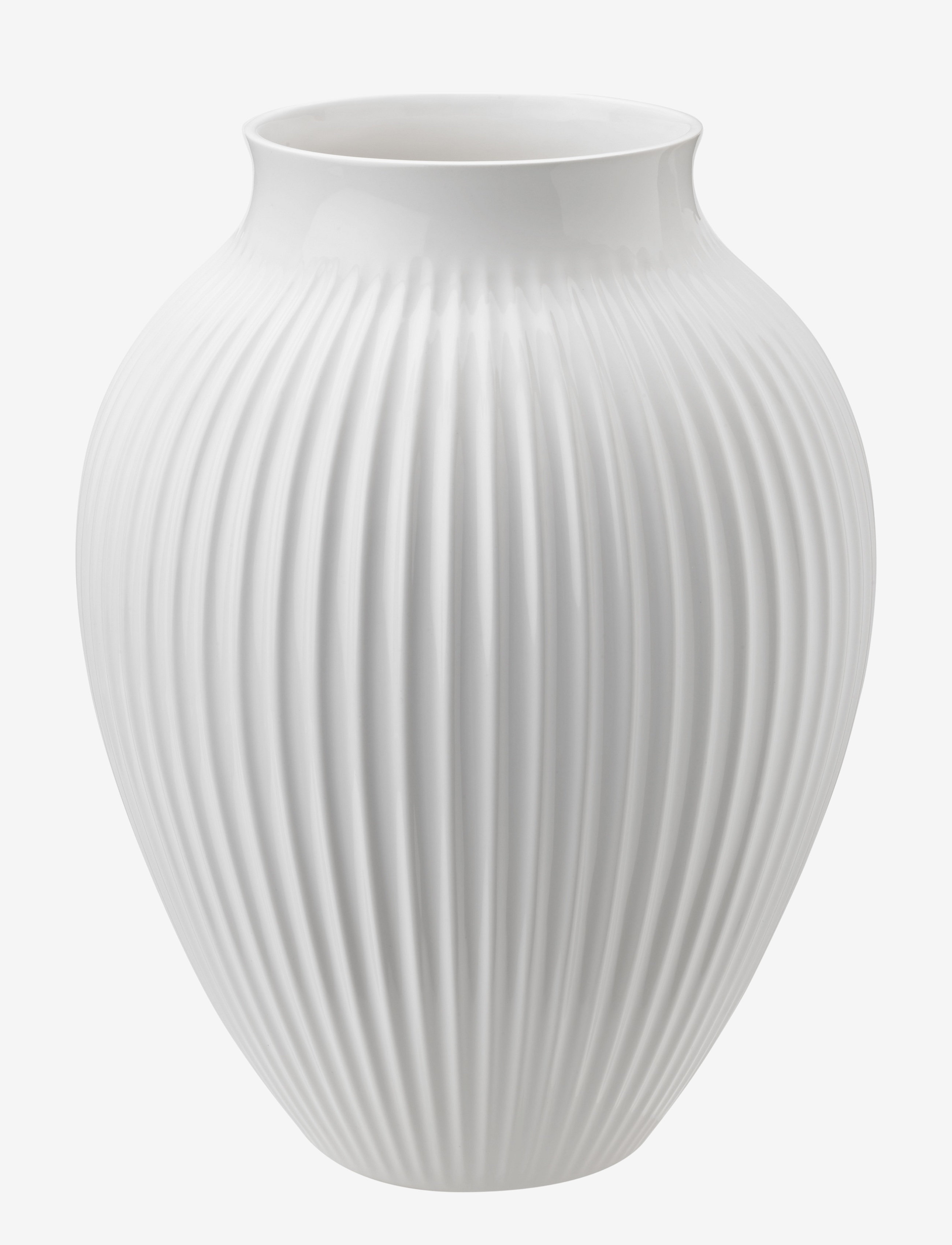 KNABSTRUP KERAMIK Knabstrup Vase, Riller Weiß - H27CM - Unisex