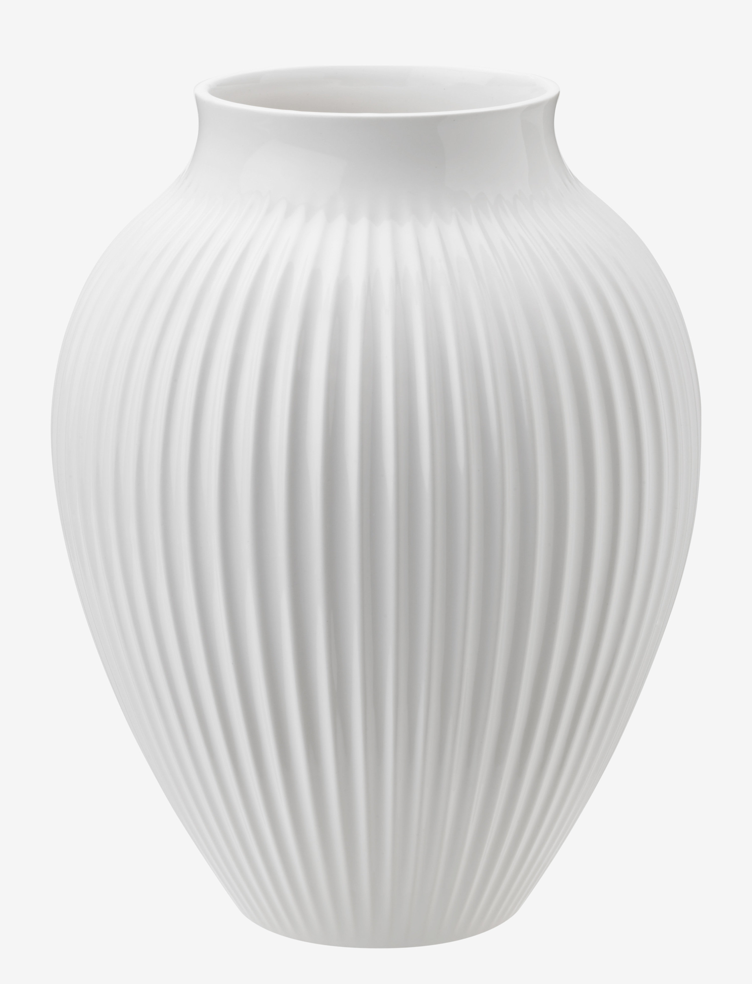 KNABSTRUP KERAMIK Knabstrup Vase, Riller Weiß - H20CM - Unisex