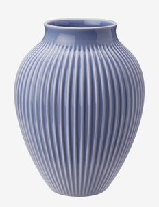 Knabstrup vas H 12.5 cm ripple lavender, Knabstrup Keramik