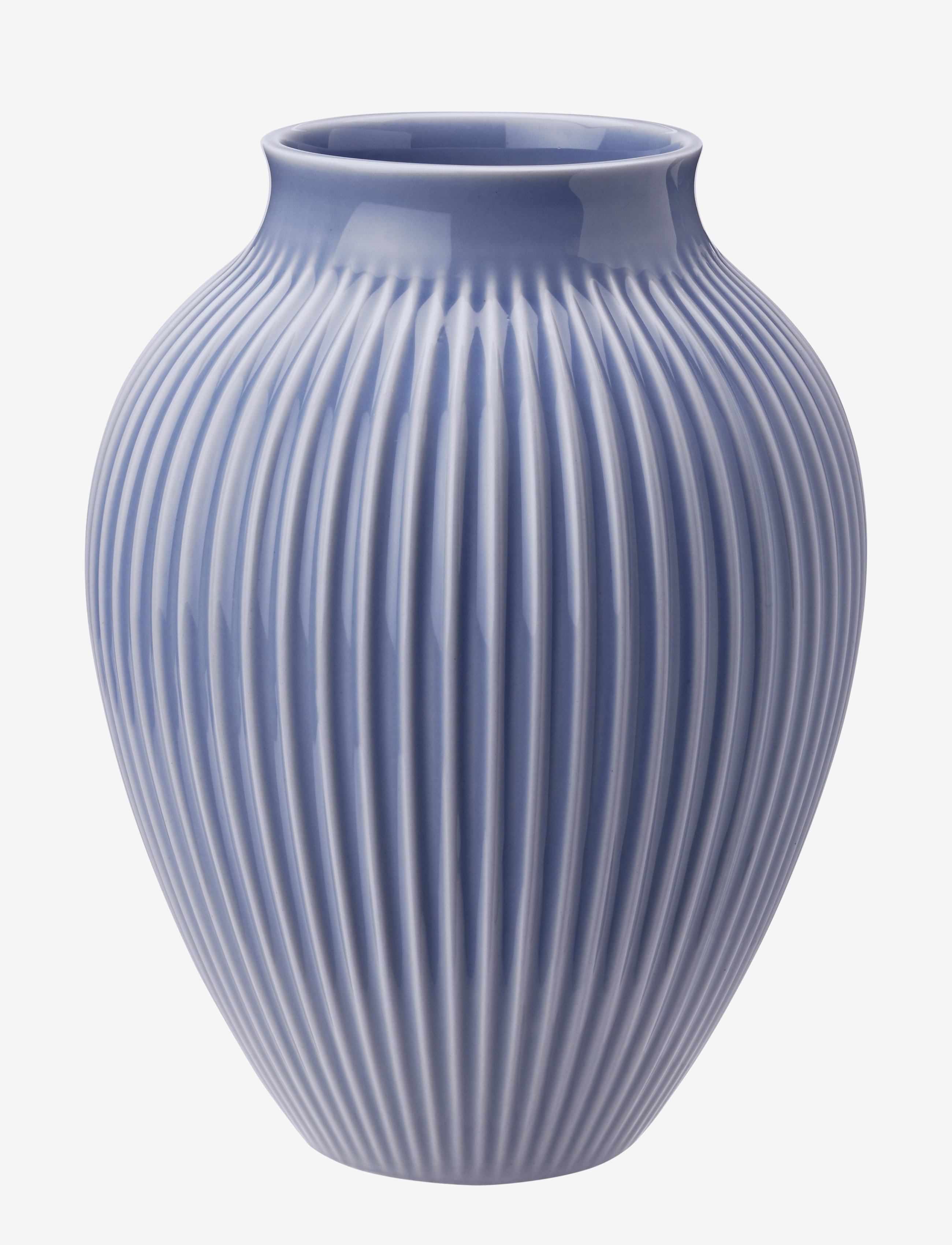 Knabstrup Keramik Knabstrup Vase, riller - Deals - LAVENDER BLUE / blue