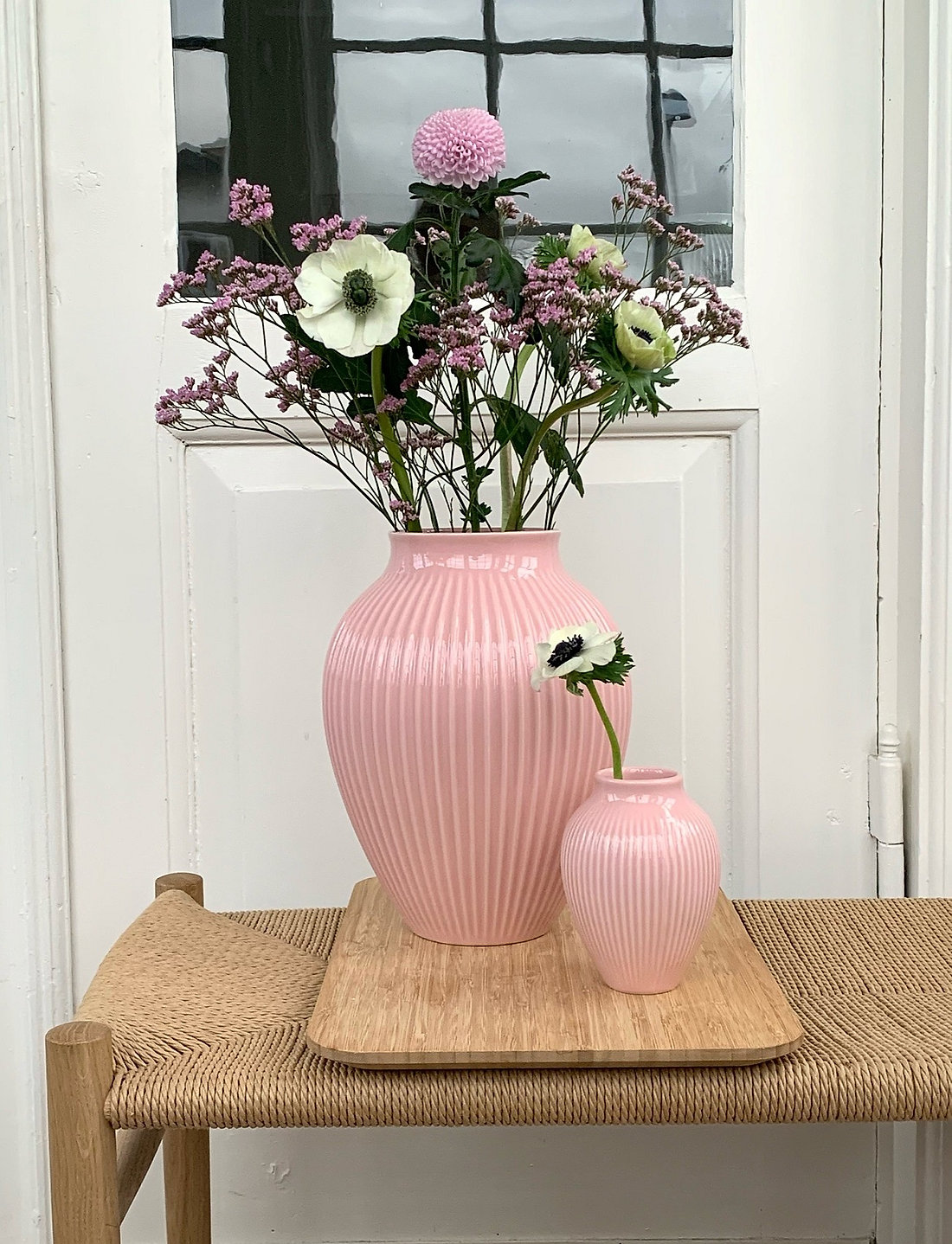 Knabstrup Keramik - Knabstrup vas ripple - die niedrigsten preise - rose - 1