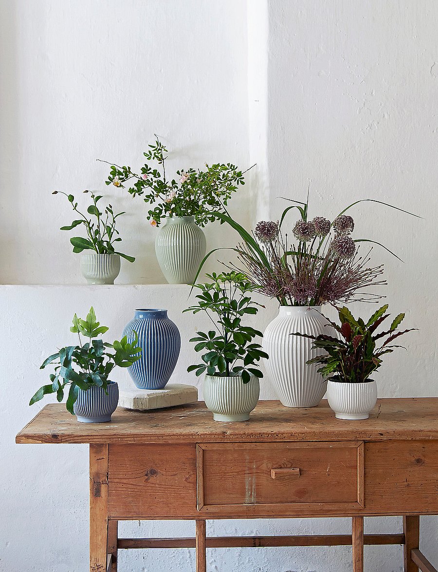 Knabstrup Keramik - Knabstrup flowerpot - white - 2
