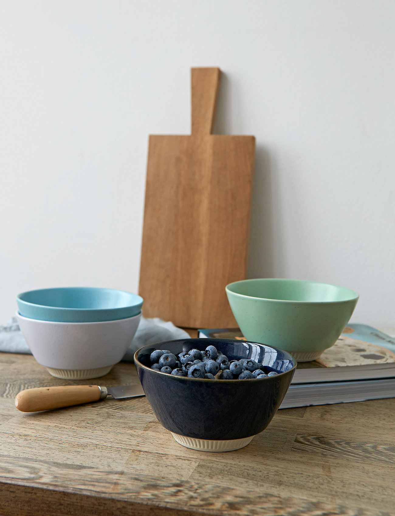 Knabstrup Keramik - Colorit, bowl - alhaisimmat hinnat - marine blue - 1