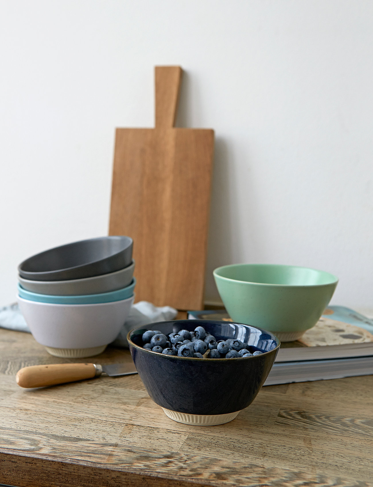 Knabstrup Keramik - Colorit, bowl - alhaisimmat hinnat - turquoise - 1