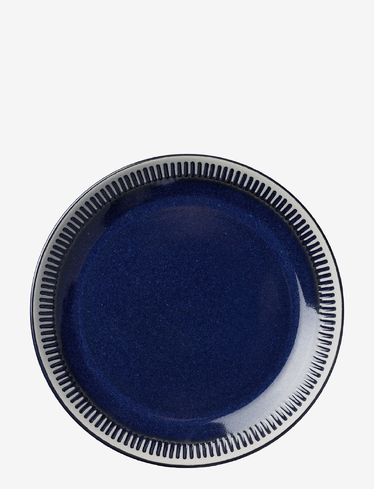 Knabstrup Keramik - Colorit, plate - alhaisimmat hinnat - marine blue - 1