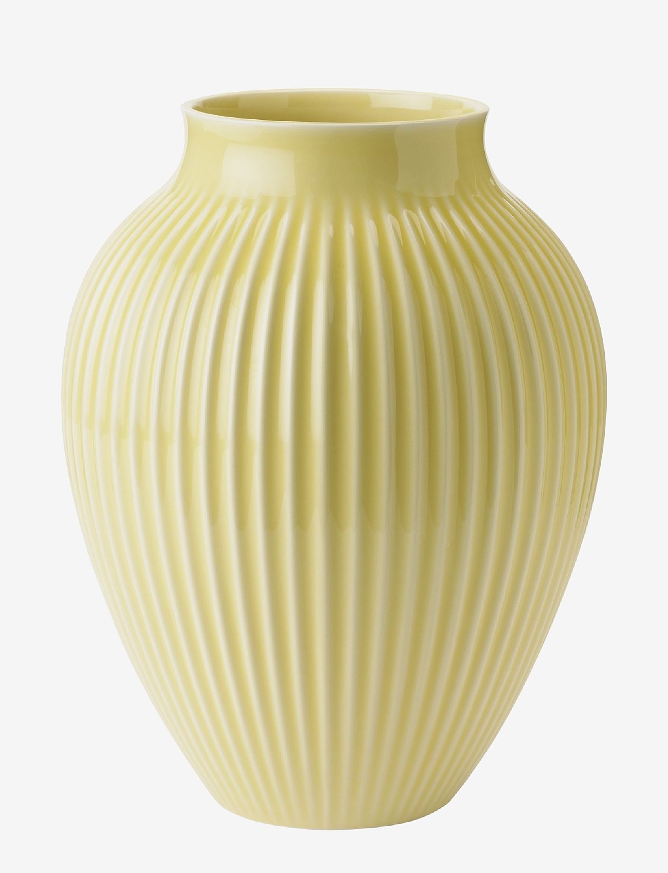 Knabstrup Keramik - Knabstrup Vase, grooves - geschenke unter chf 100 - yellow - 0