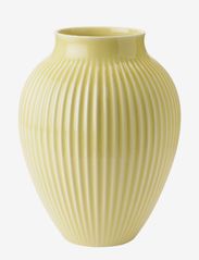 Knabstrup Keramik - Knabstrup Vase, grooves - isot maljakot - yellow - 0