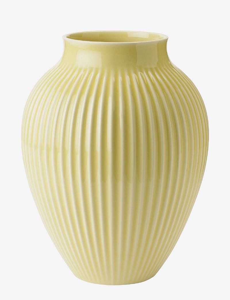 Knabstrup Keramik - Knabstrup Vase, grooves - kingitused alla 100€ - yellow - 0