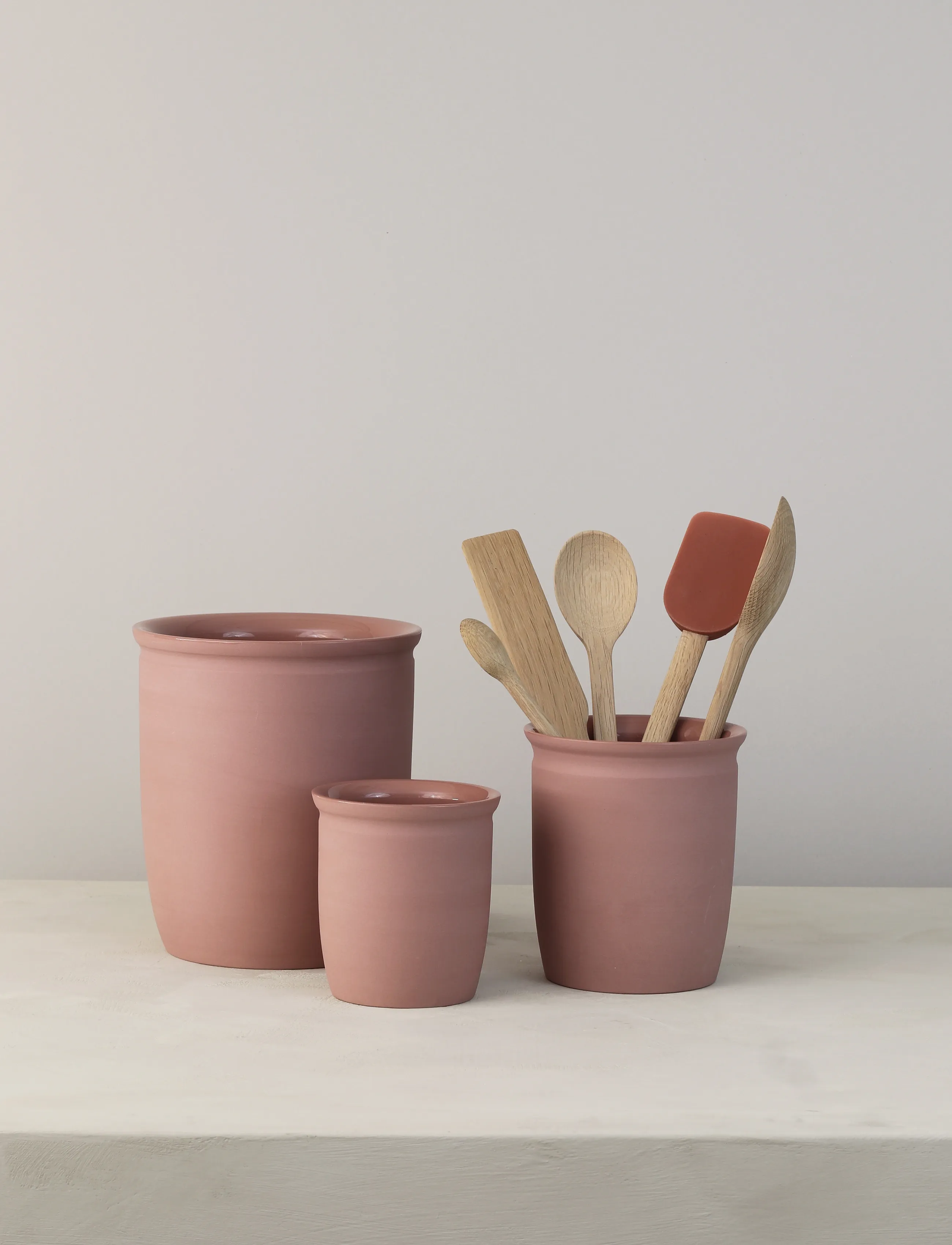 Knabstrup Keramik Syltekrukke 2 L. Dark Rose, L, Kitchen Storage, Rosa - Jars, Homeware