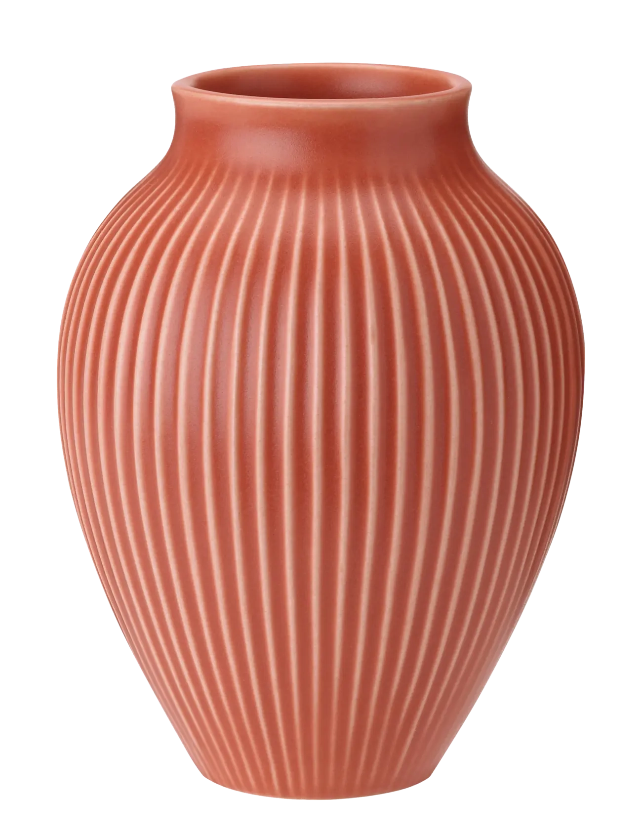 Knabstrup Keramik Knabstrup Vase H 20 Cm Coral, Vase, Koral, Str: 20 CM