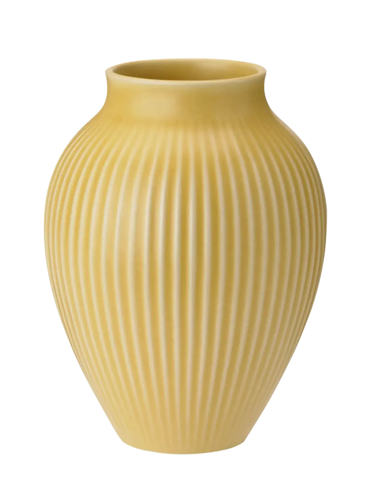 Knabstrup Keramik Knabstrup Vase H 12.5 Cm Yellow, Cylindervase, Gul, Str: 12.5 CM