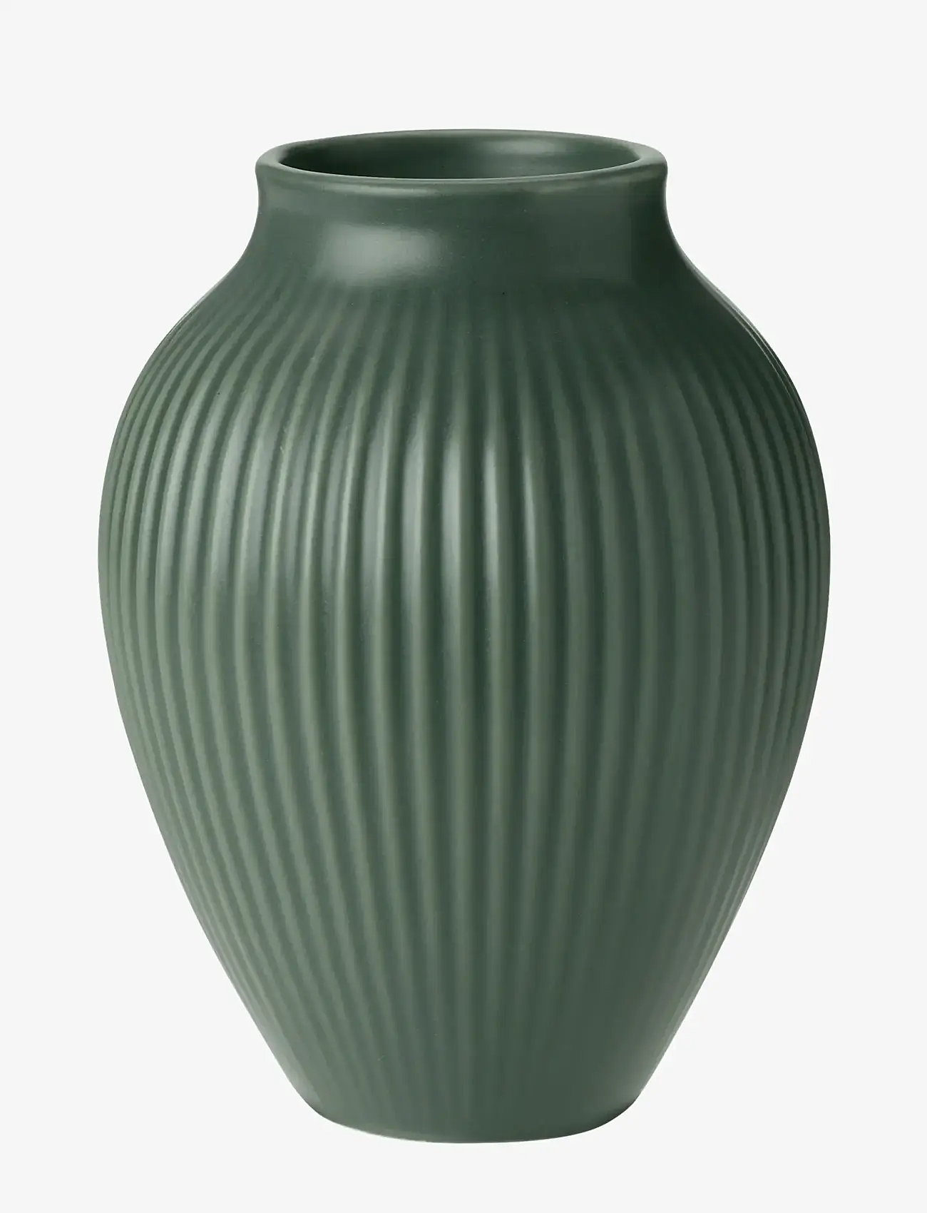 Knabstrup Keramik - Knabstrup Keramik Knabstrup vase H 12.5 cm ripple mat celadon green - madalaimad hinnad - ripple mat celadon green - 0