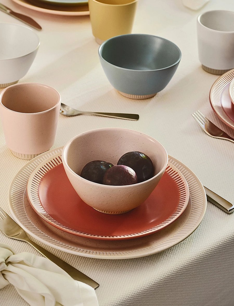 Knabstrup Keramik - Knabstrup Colorit dinner plate Ø 27 cm rose - speiseteller - rose - 2