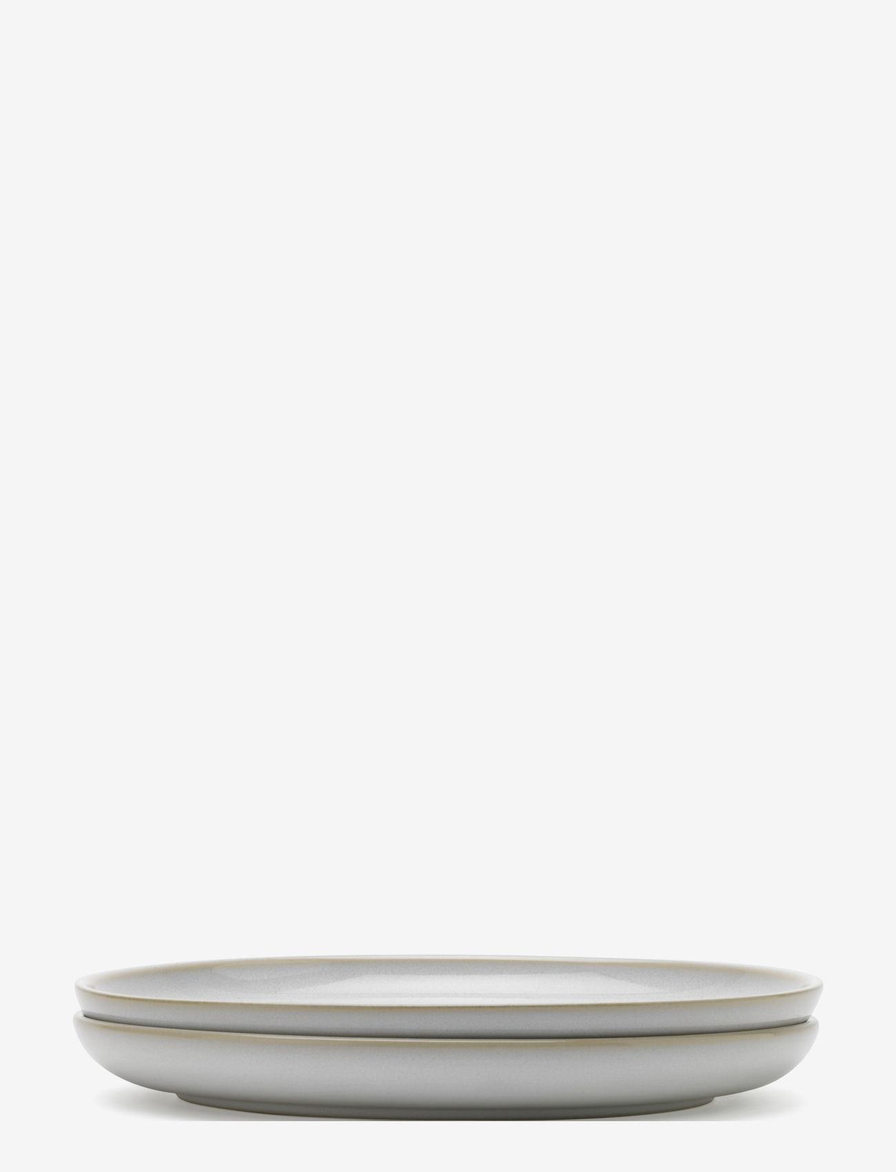 Knabstrup Keramik - Tavola plate, 2 pcs. - pietų lėkštės - white - 0