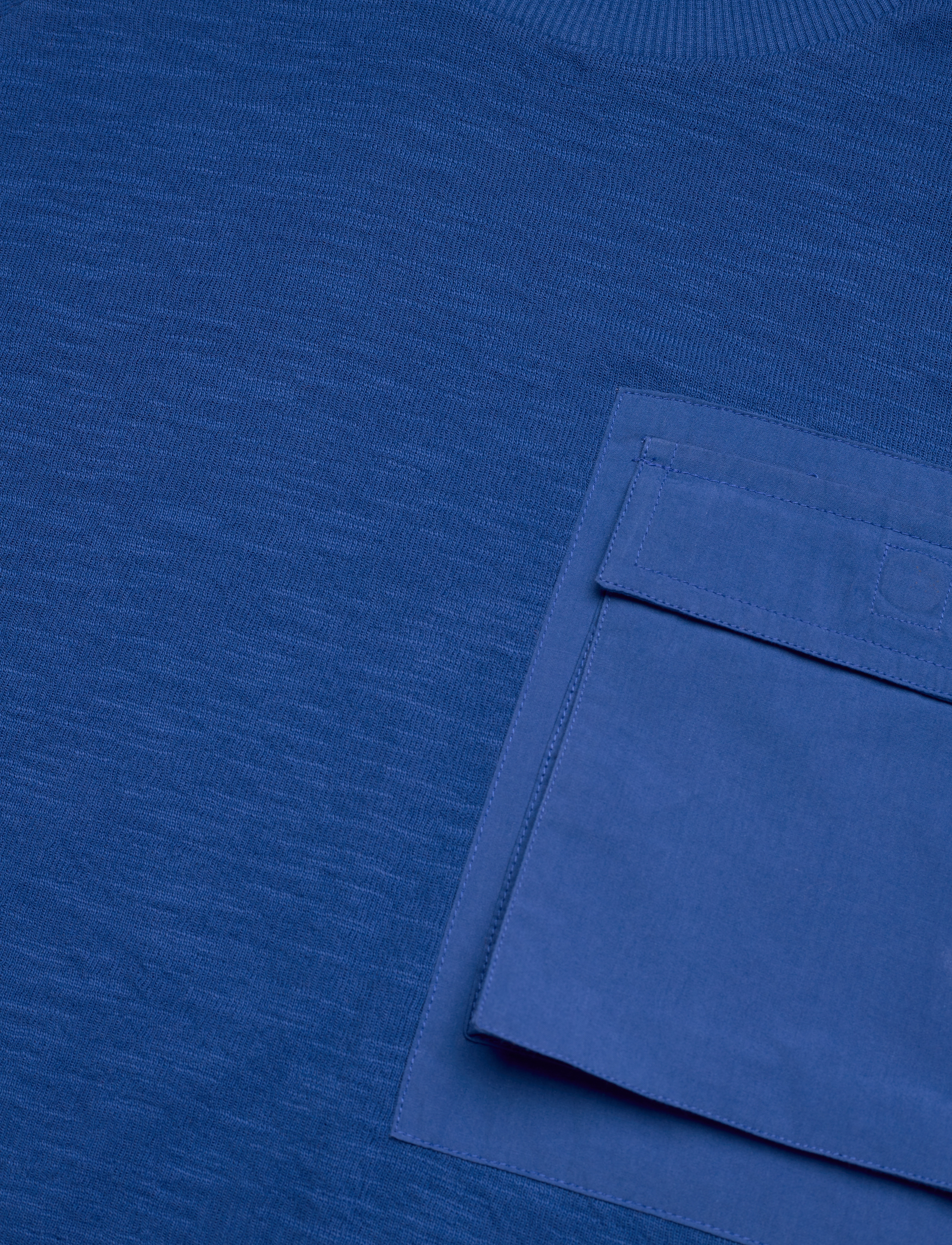 Knowledge Cotton Apparel - Oversized short sleeve cotton slub - limoges - 2