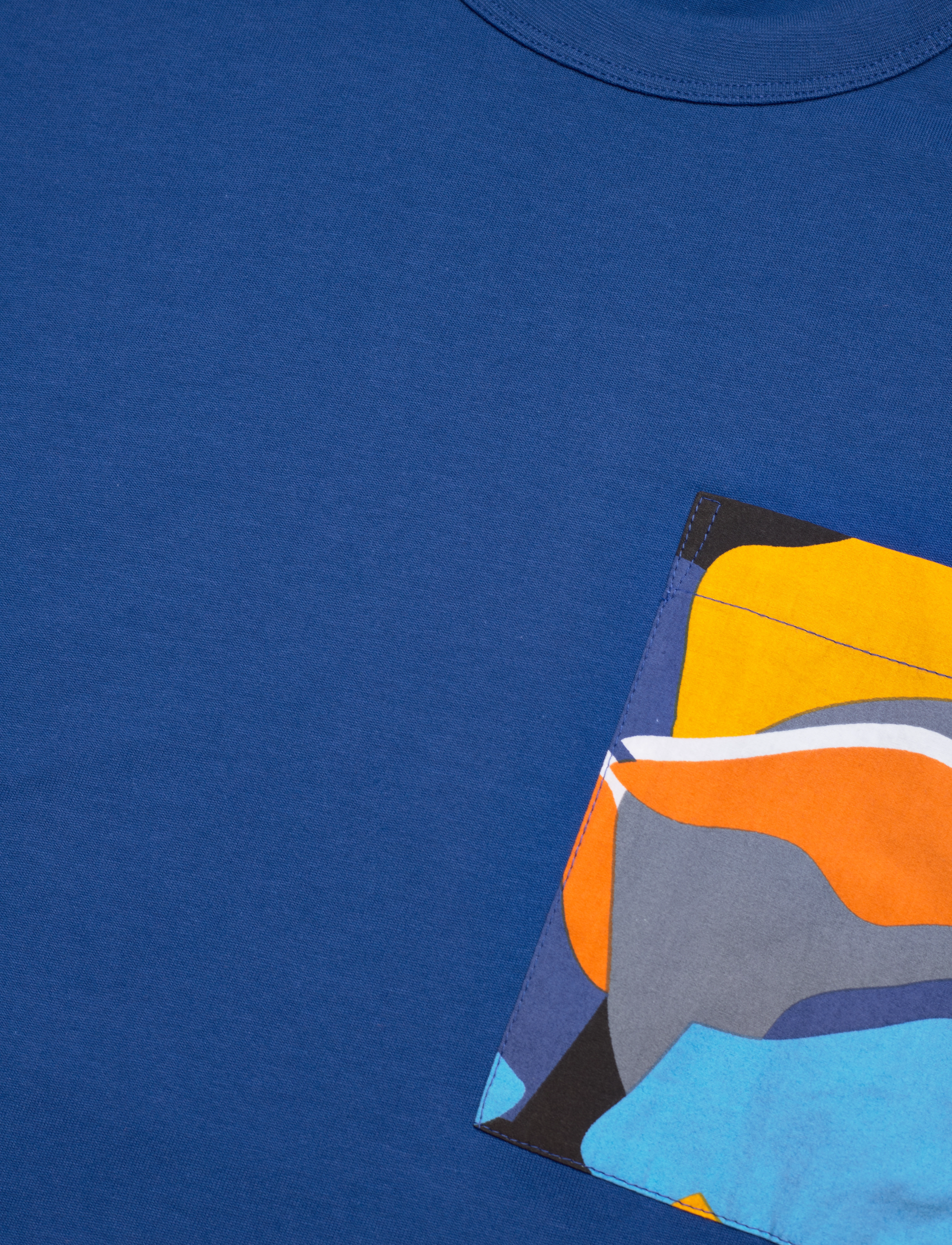 Knowledge Cotton Apparel - Oversize t-shirt with poplin pocket - limoges - 2